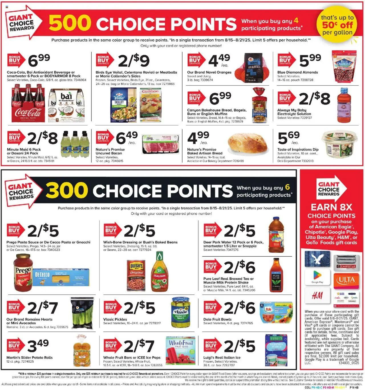 Giant Weekly Ad - valid from 15.08.2025 | Page: 7 | Products: Bakery, Bread, Pasta, Bag
