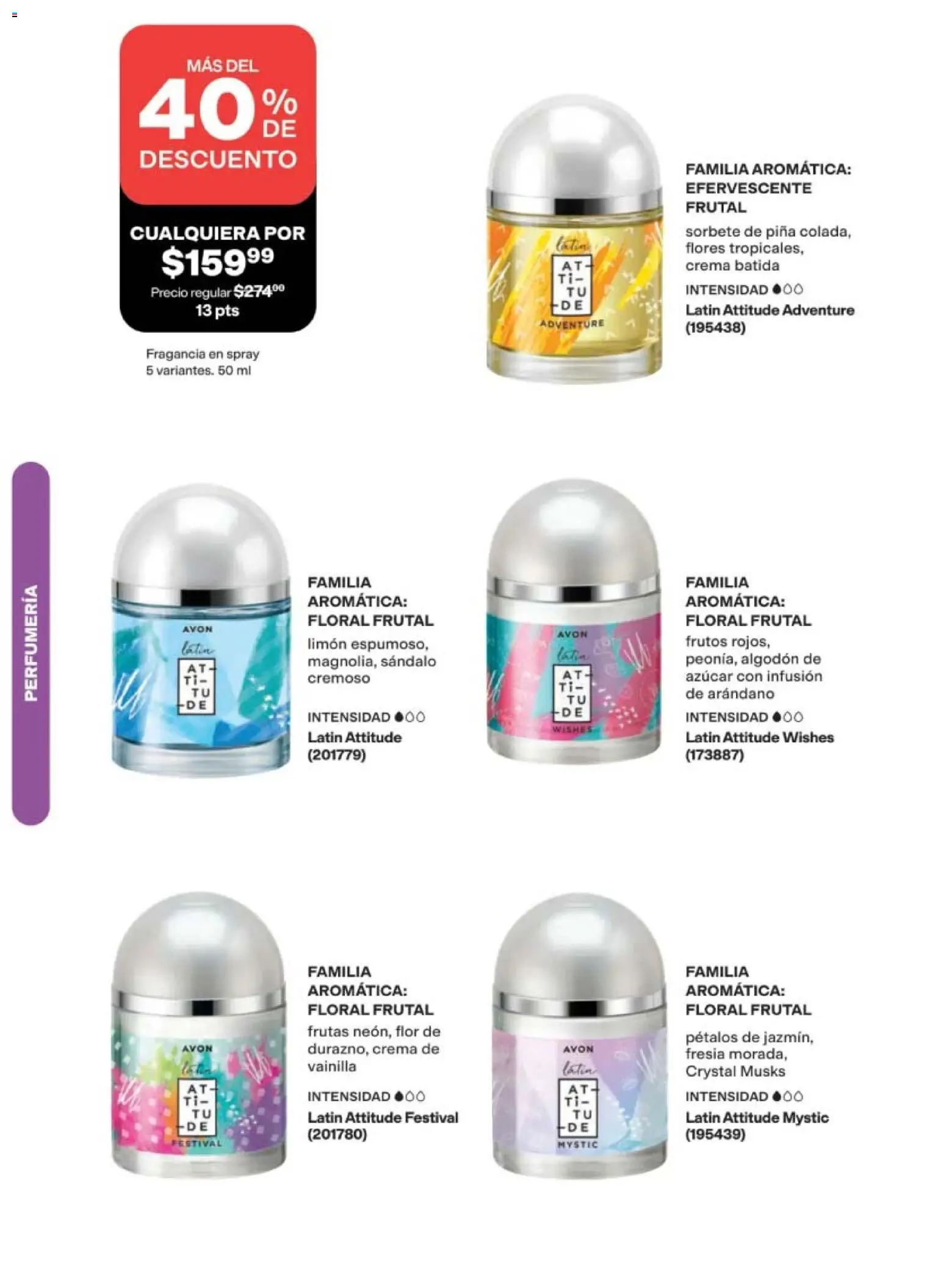 Nuevas ofertas de AVON válidas en toda la República Mexicana desde el 24.04.2026. ¡Encuentra las mejores ofertas en AVON campaña 7 2026! | Página: 78 | Productos: Limón, Piña, Algodón, Fragancia