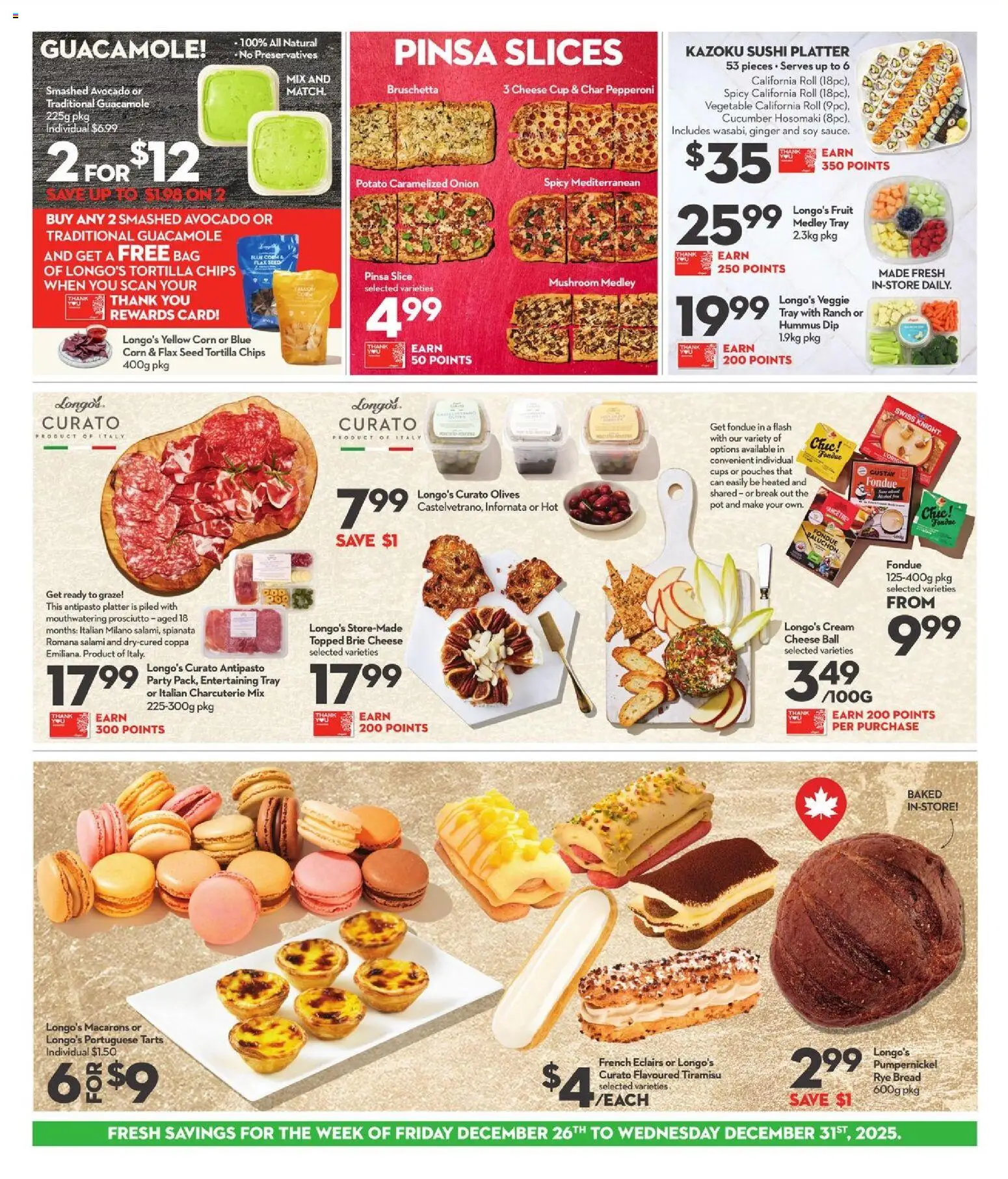 Longo's flyer valid from 26.12.2025 | Page: 5 | Products: Chips, Bag, Cheese, Salami