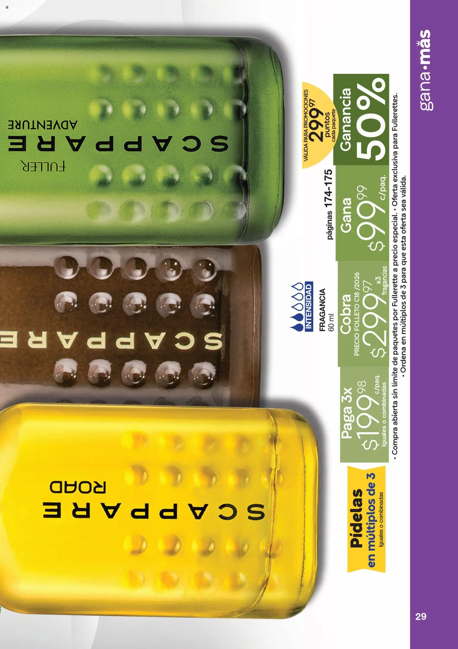 Nuevas ofertas de Fuller válidas en toda la República Mexicana desde el 10.12.2025. ¡Encuentra las mejores ofertas en Fuller Revista Gana Más C18! | Página: 29 | Productos: Fragancia