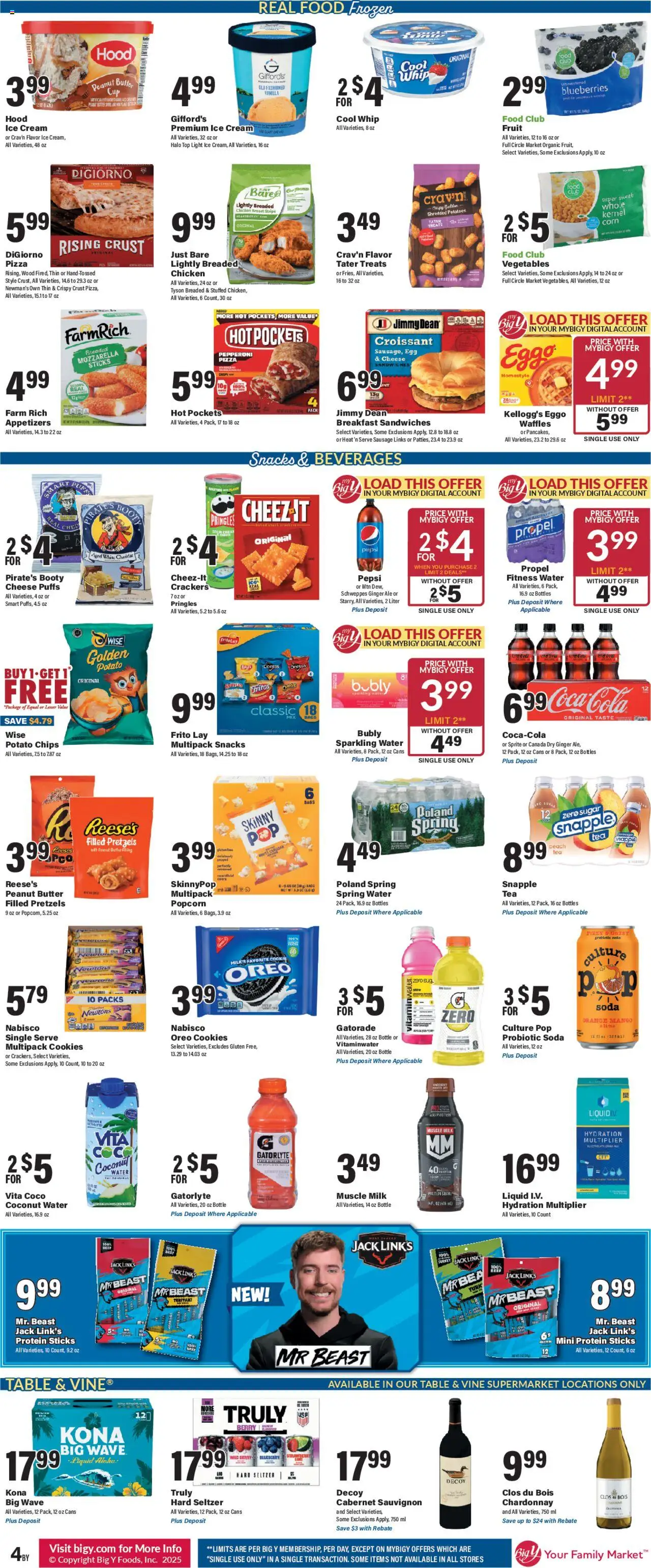 Big Y Weekly Ad - valid from 25.09.2025 | Page: 7 | Products: Corn, Butter, Pizza, Lime