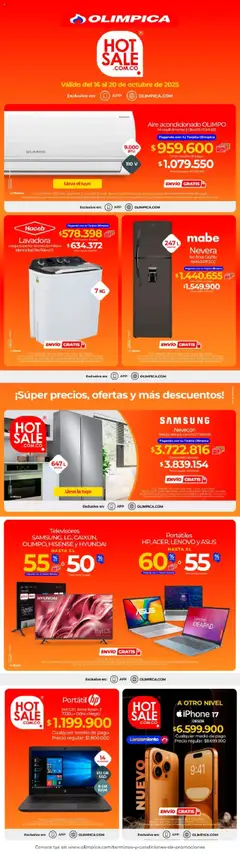 Olímpica - Hot Sale -  Vista previa de la revista de la tienda Olímpica valido desde el 16.10.2025