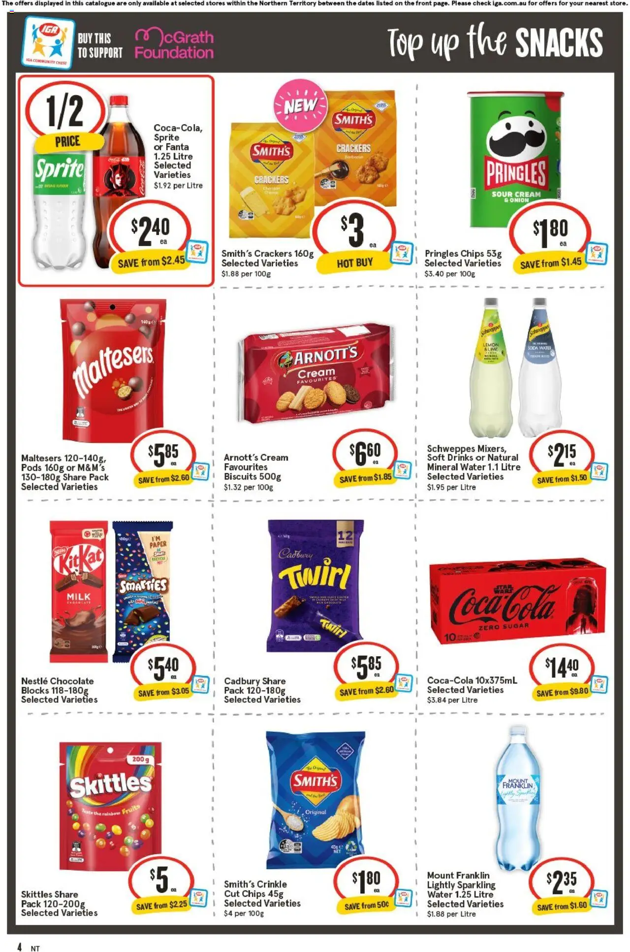 IGA catalogue - valid from 10.09.2025 | Page: 5 | Products: Crackers, Sour cream, Biscuits, Sugar