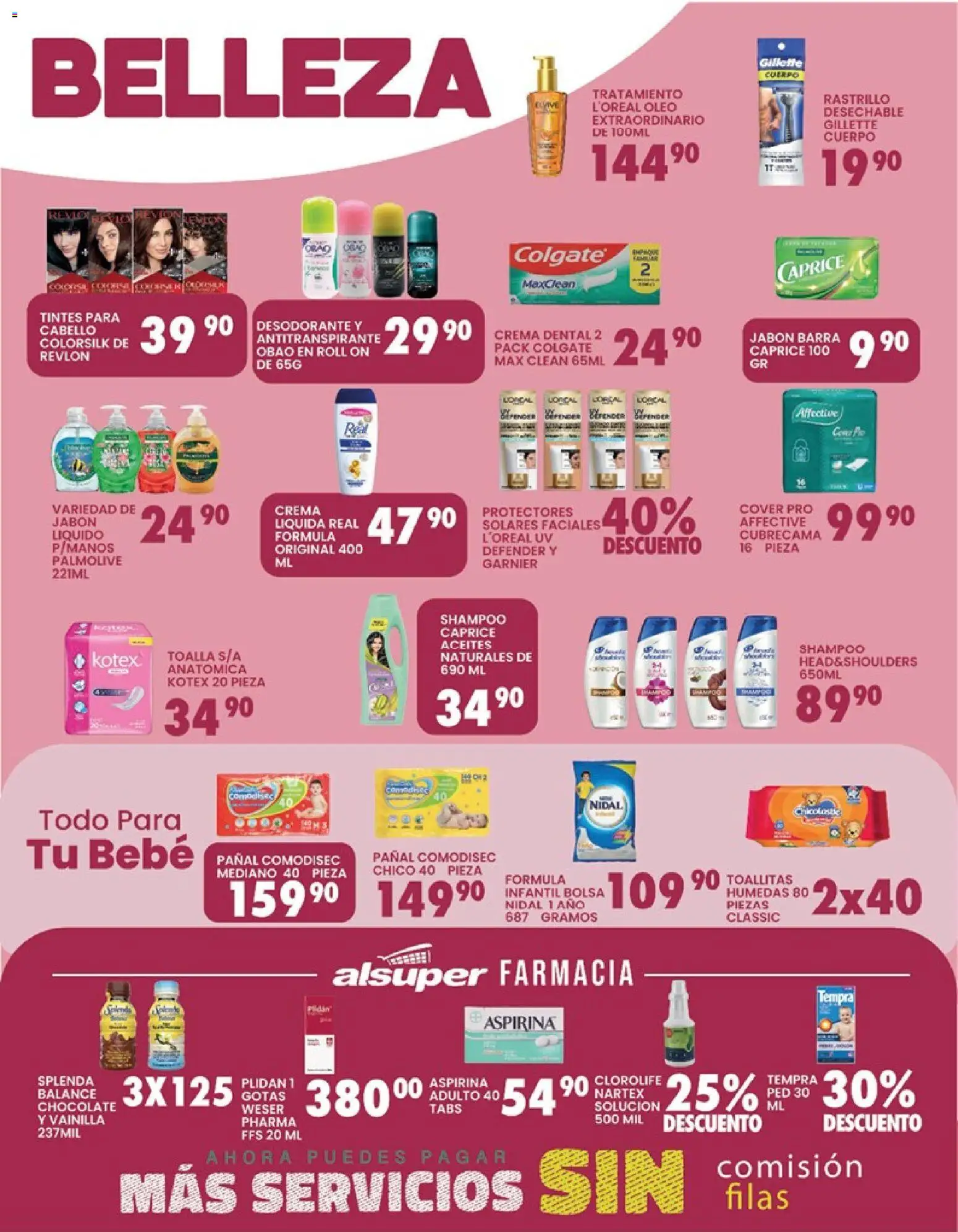 Nuevas ofertas de Alsuper válidas en toda la República Mexicana desde el 31.03.2026. ¡Encuentra las mejores ofertas en Alsuper folleto Chihuahua-Ciudad! | Página: 4 | Productos: Antitranspirante, Jabón líquido, Crema, Toallitas húmedas