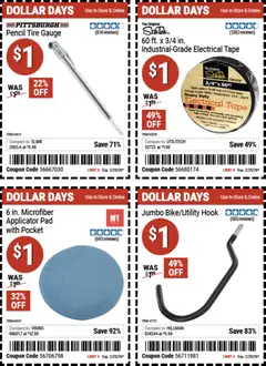 Preview of Harbor Freight weekly ads valid from 12.02.2026 | Page: 2 | Products: Pencil, Hook, Tire, Cable