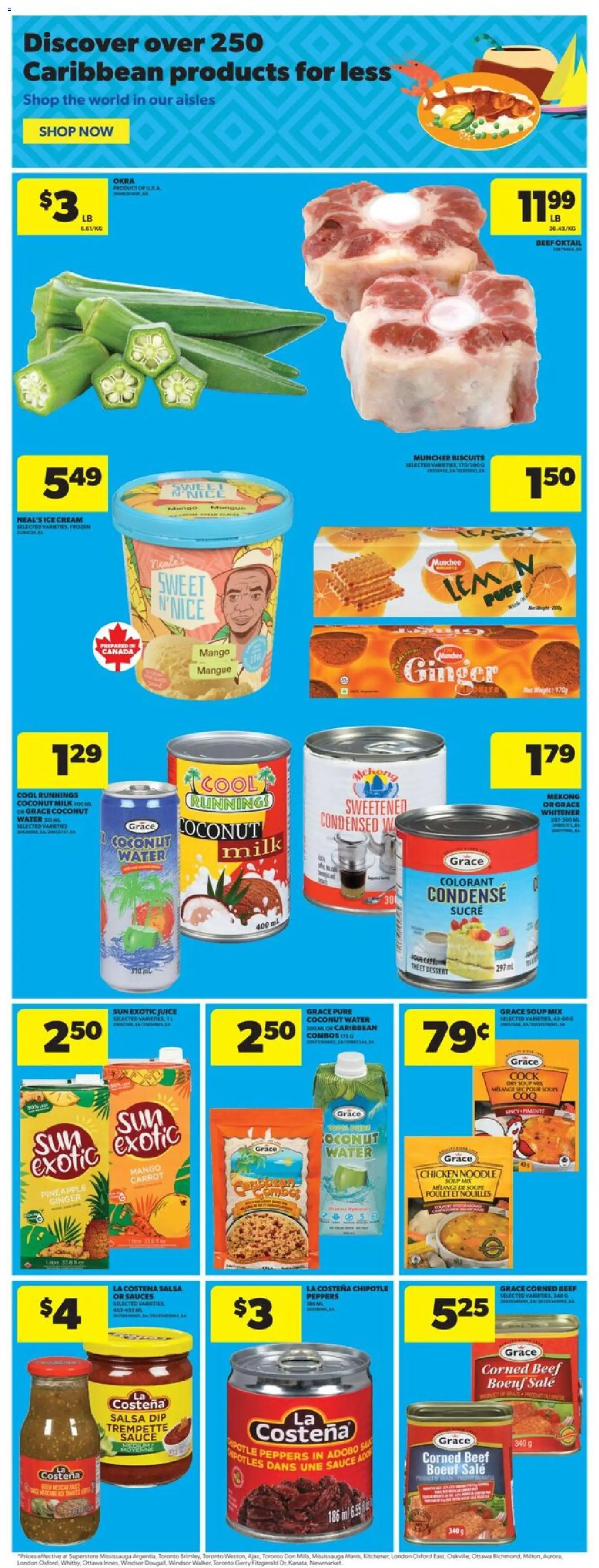 Real Canadian Superstore flyer valid from 20.11.2025 | Page: 10 | Products: Beef, Pineapple, Ice cream, Juice