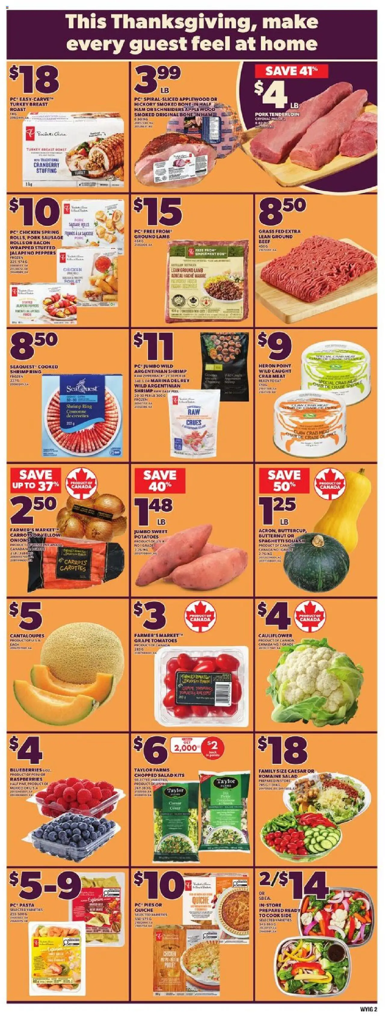 Independent Grocer flyer valid from 09.10.2025 | Page: 5 | Products: Pasta, Salad, Turkey, Tomatoes