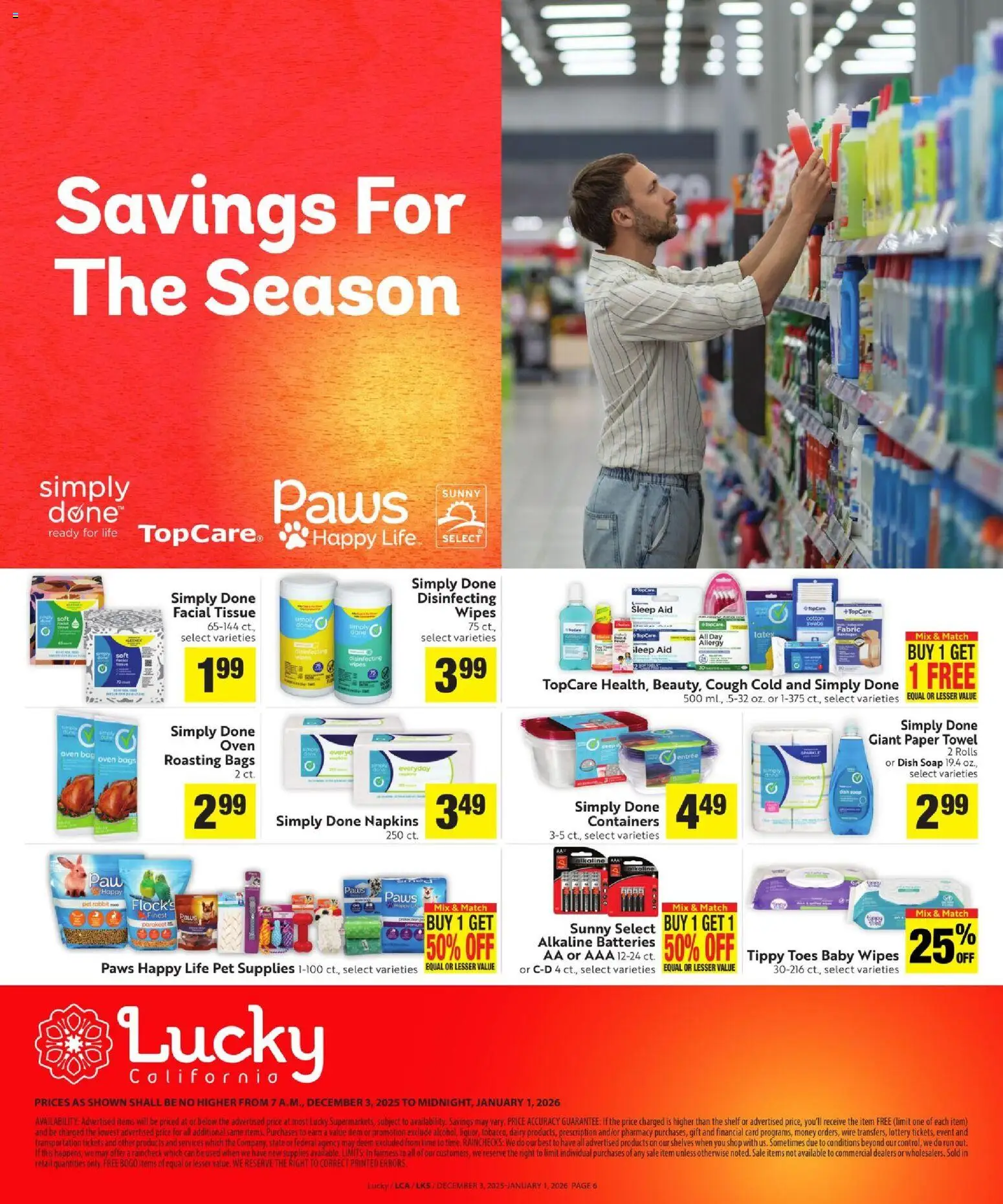 Lucky Supermarkets More Deals Across the Store - valid from 03.12.2025 | Page: 6 | Products: Shelf, Wire, Soap, Oven