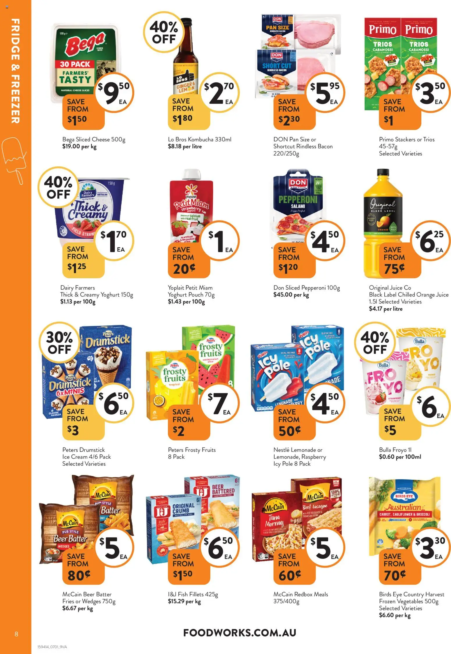 Foodworks catalogue - valid from 07.01.2026 | Page: 8 | Products: Dairy, Yoghurt, Juice, Tuna