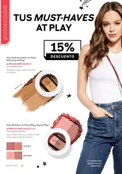 Vista previa de Dúo de Bronceador en Polvo Mary Kay At Play®, Acabado suave y sedoso que te encantará., nuevo folleto de la tienda, válido en México a partir del 01.01.2026 | Página: 40