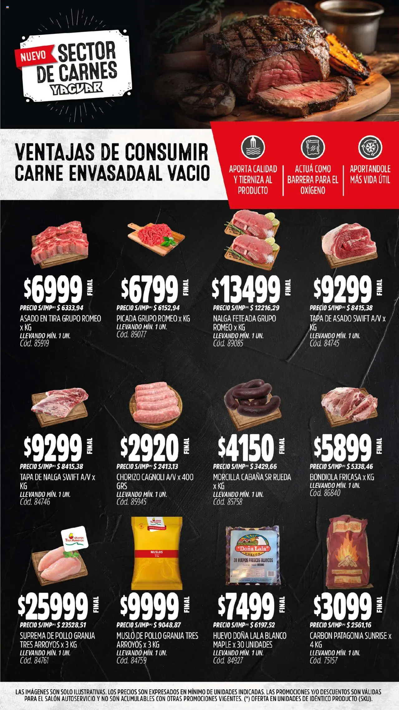 Yaguar catálogo │ válido desde el 18.08.2025 | Página: 9 | Productos: Peso, Huevo, Chorizo, Morcilla