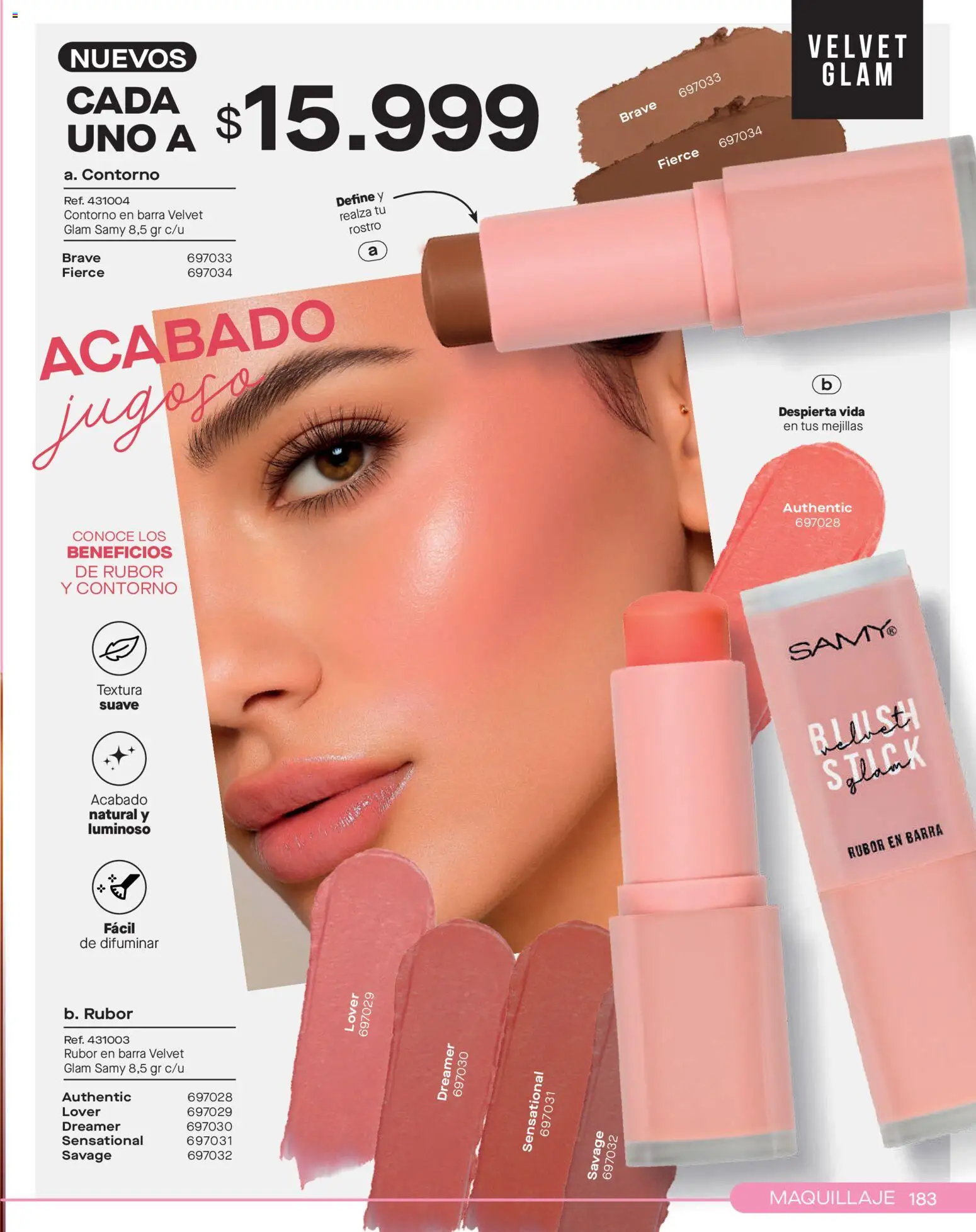 Pacifika revista - valida desde el 01.11.2025 | Página: 183 | Productos: Rubor, Maquillaje, Contorno