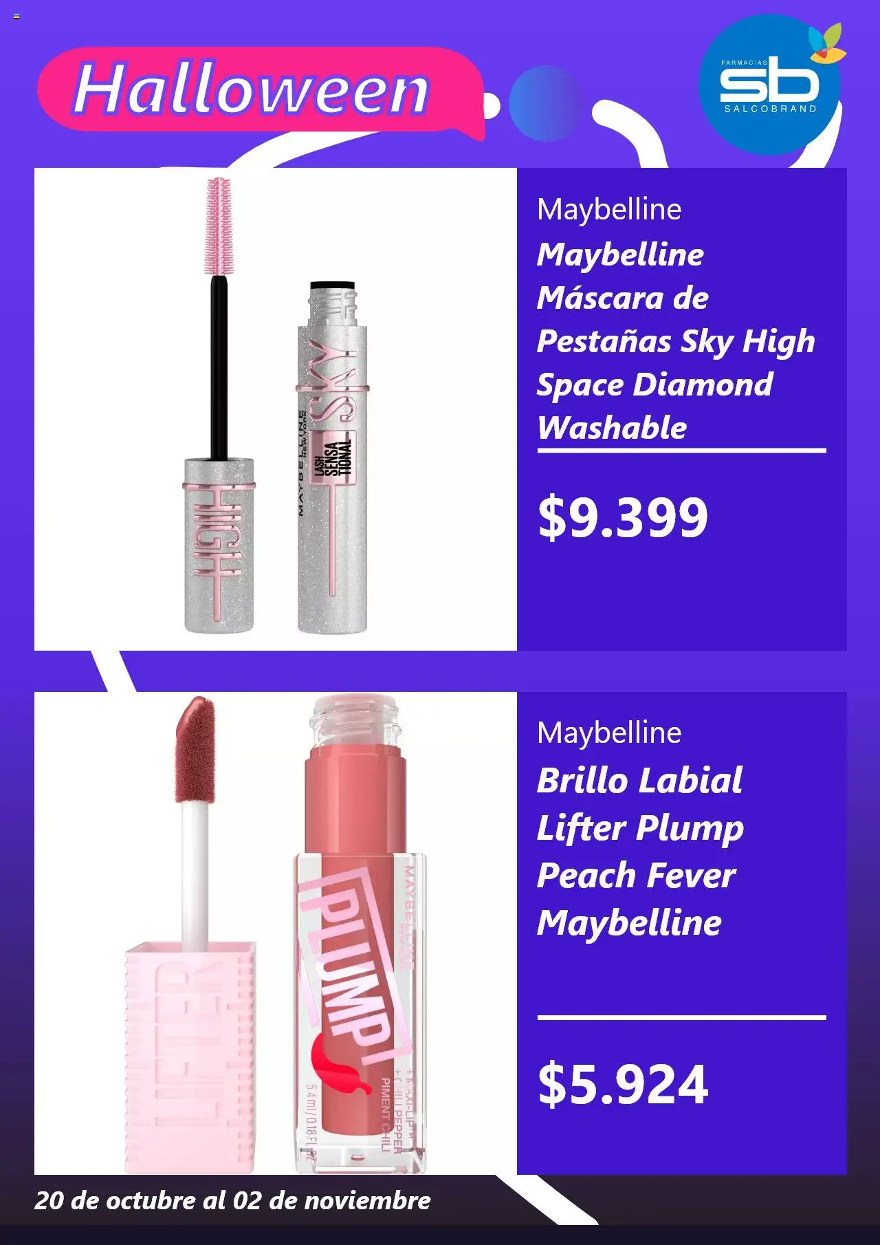 Salcobrand ofertas  │ válido desde el 21.10.2025 | Página: 2 | Productos: Brillo, Máscara, Labial