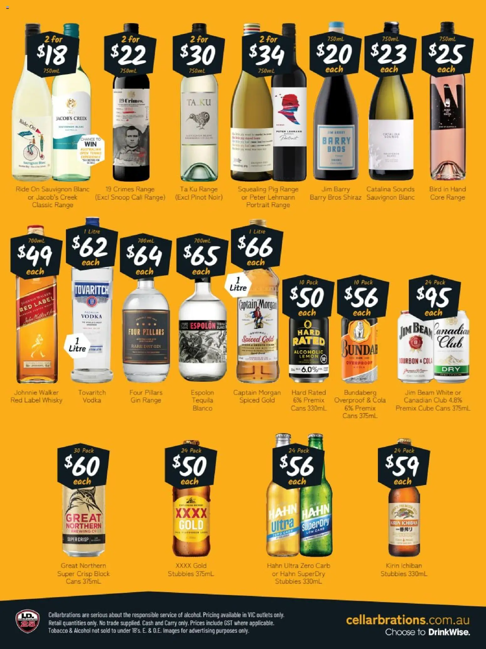 Cellarbrations catalogue - valid from 03.11.2025 | Page: 2 | Products: Bourbon, Gin, Vodka, Lemon