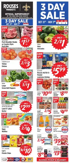 Preview of Rouses weekly ads valid from 29.10.2025