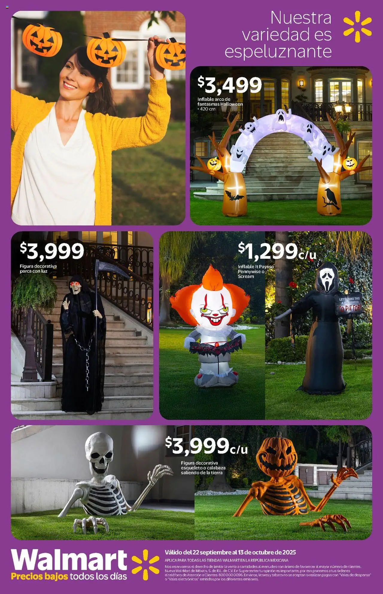 Nuevas ofertas de Walmart válidas en toda la República Mexicana desde el 22.09.2025. ¡Encuentra las mejores ofertas en Walmart - Folleto Halloween! | Página: 18 | Productos: Despensa, Teléfono