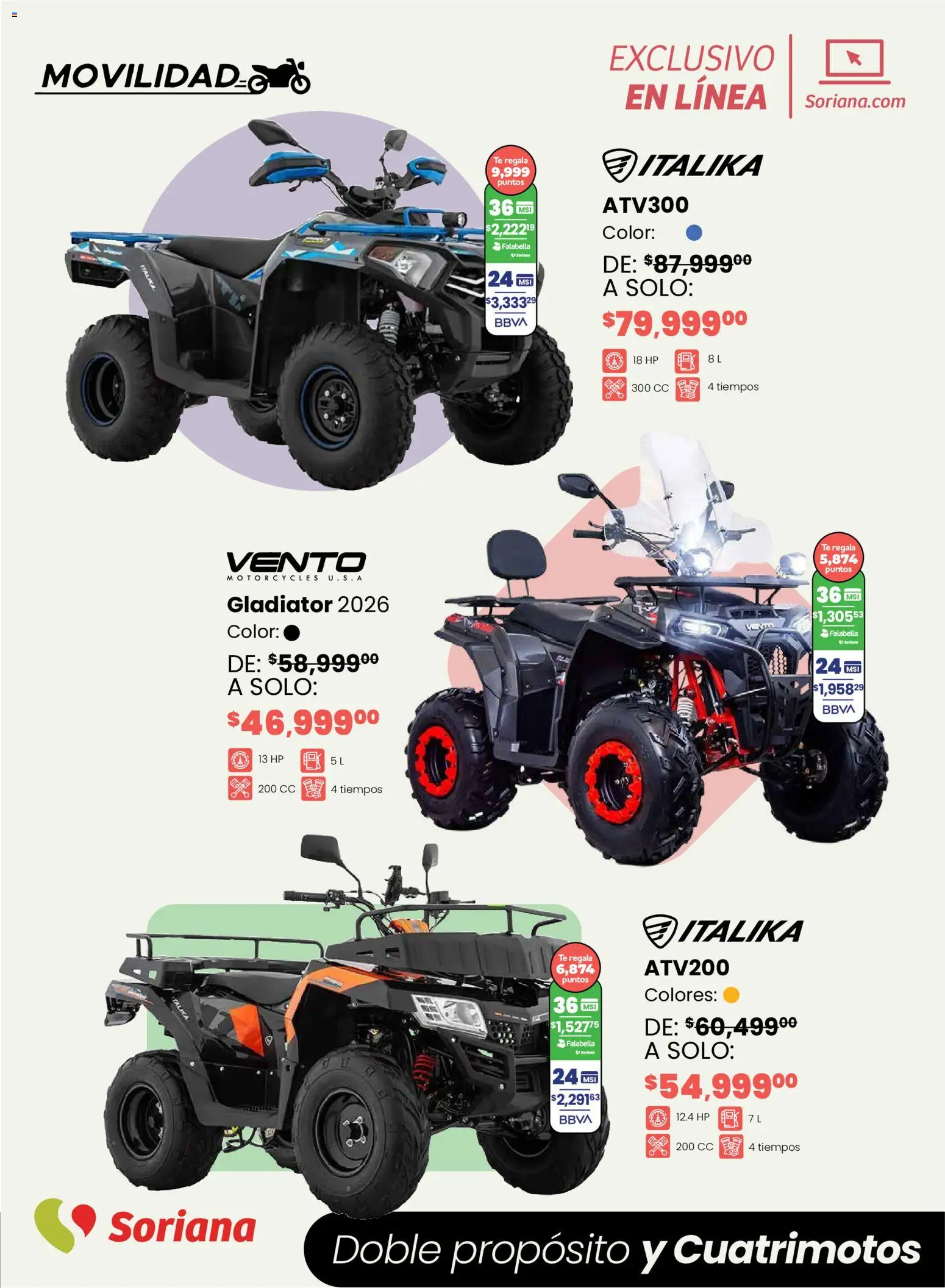 Nuevas ofertas de Soriana válidas en toda la República Mexicana desde el 16.02.2026. ¡Encuentra las mejores ofertas en Soriana - Motos y más Soriana Exclusivo en línea! | Página: 9 | Productos: Té