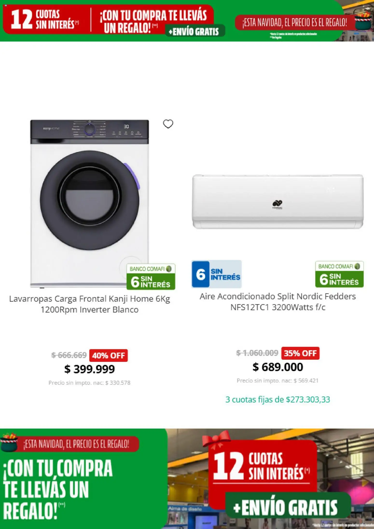 Casa del Audio catálogo │ válido desde el 08.12.2025 | Página: 3 | Productos: Banco, Aire acondicionado, Lavarropas, Té