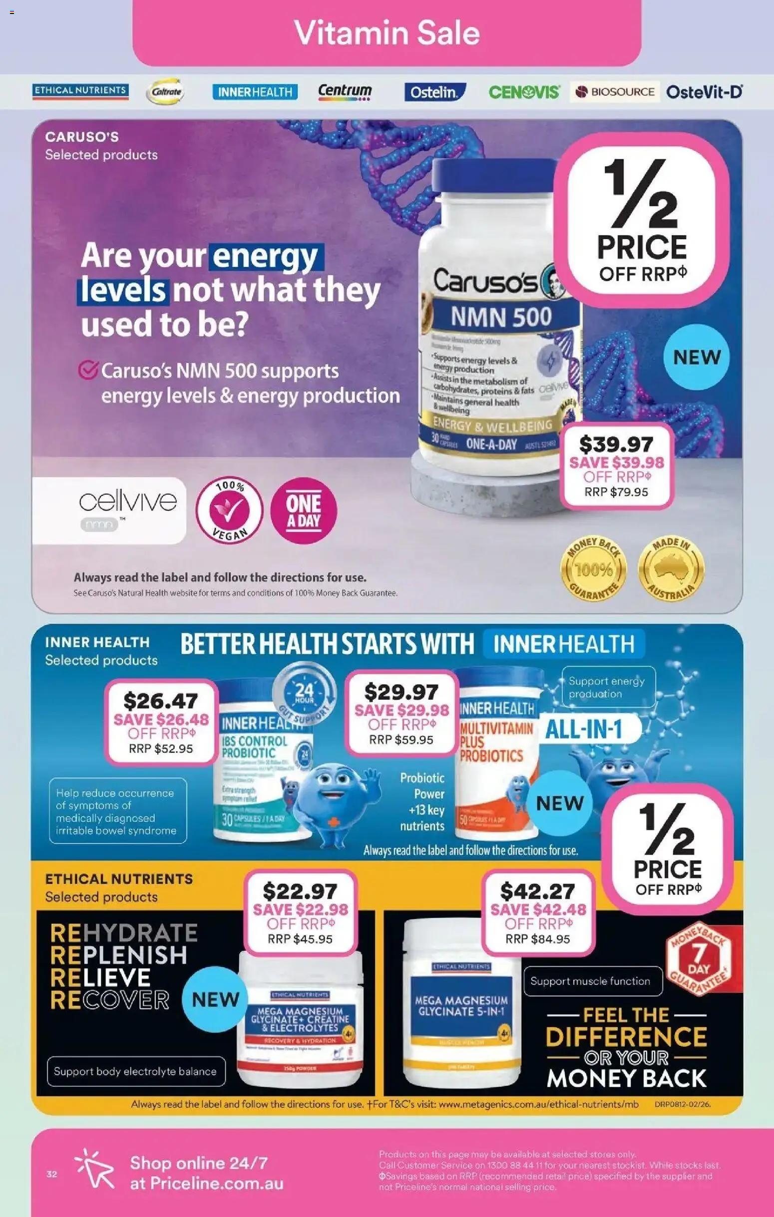 Priceline Pharmacy catalogue - valid from 26.03.2026 | Page: 32 | Products: Multivitamin, Nutrients, Vitamin
