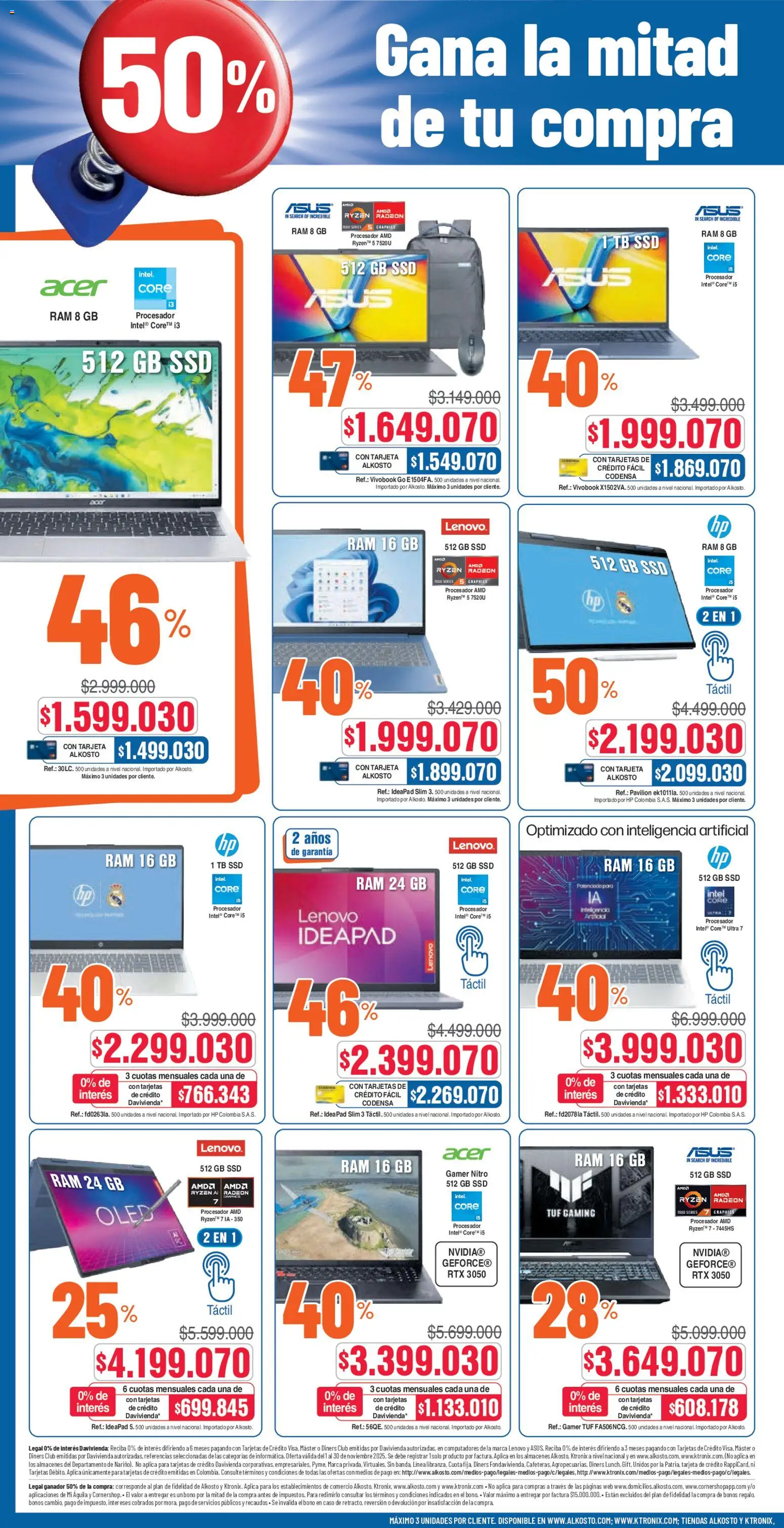 Alkosto revista - valida desde el 15.11.2025 | Página: 4 | Productos: Caso