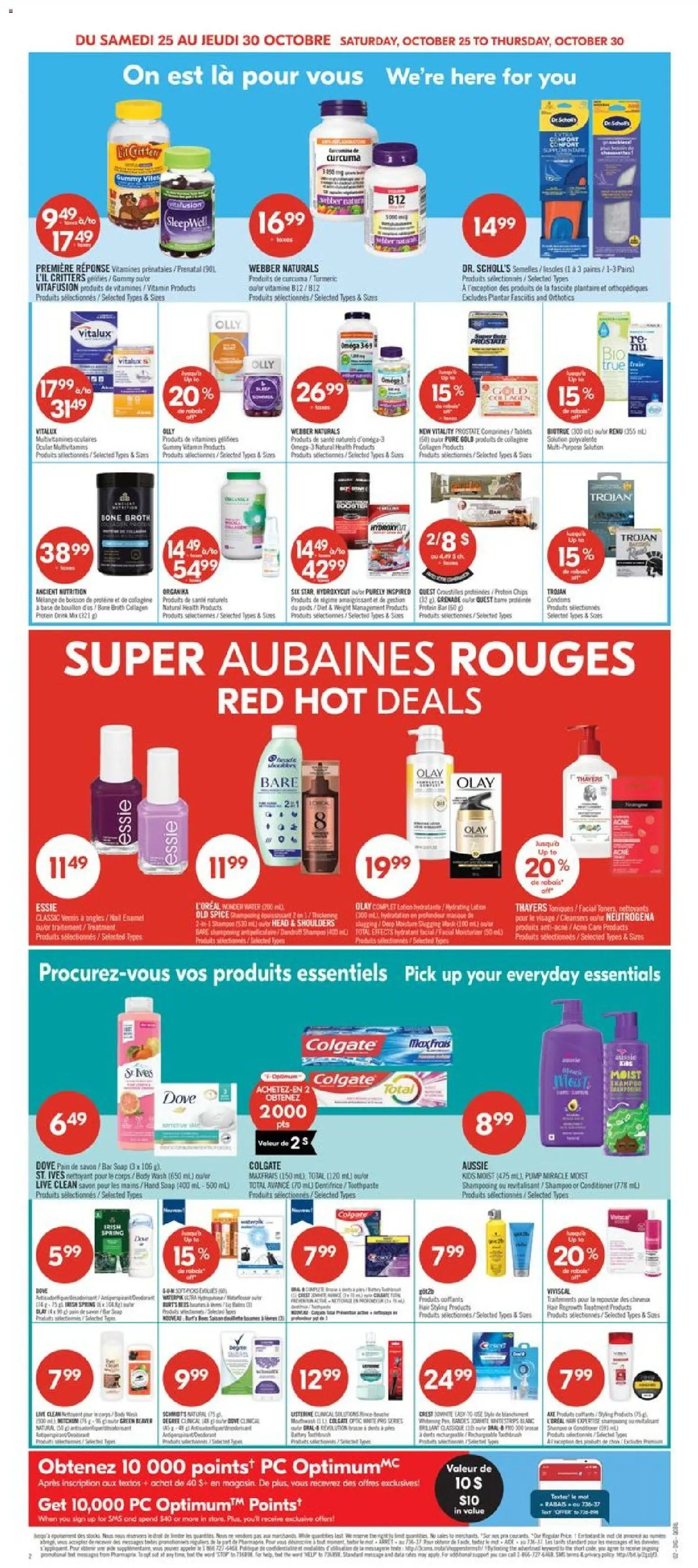 Pharmaprix flyer valid from 25.10.2025 | Page: 9 | Products: PC, Shampoo, Conditioner, Body wash