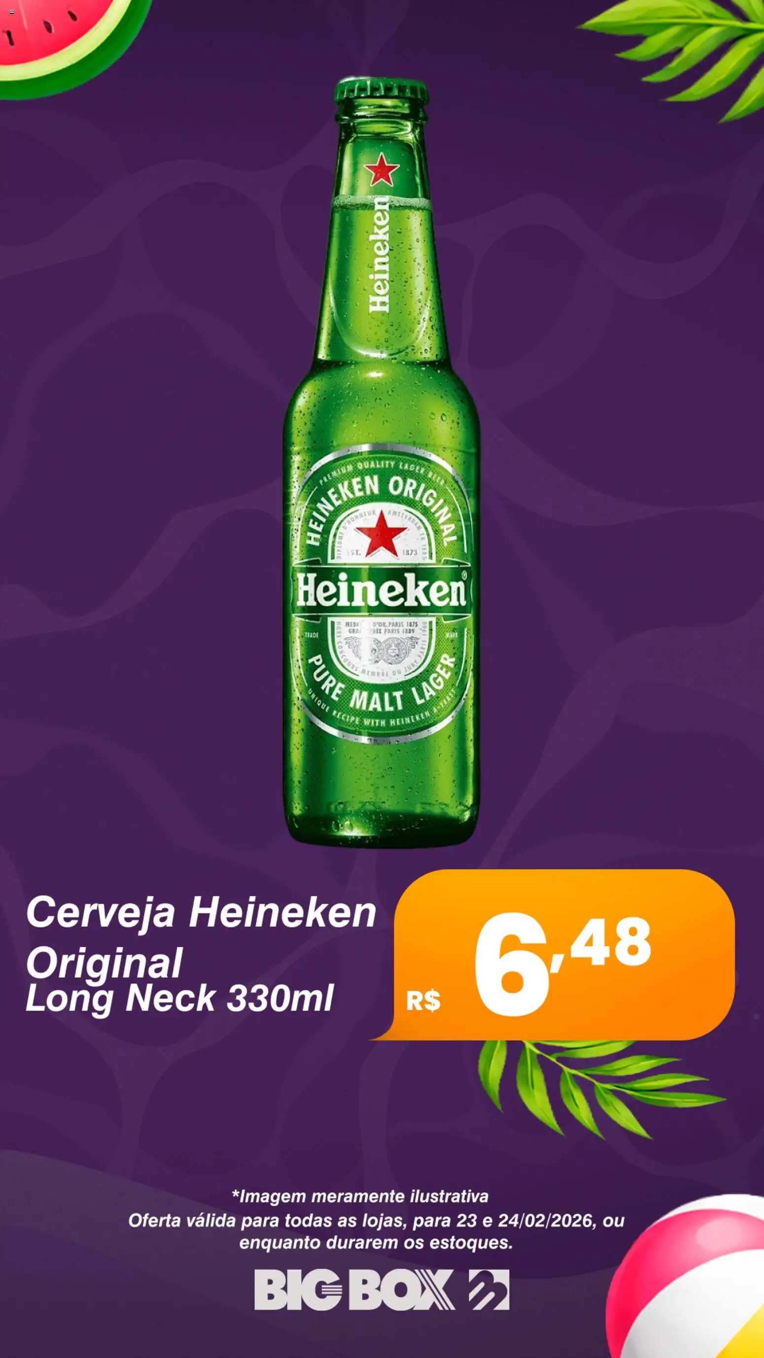 Big Box Folheto - válido de 23.02.2026 | Página: 2 | Produtos: Cerveja, Cerveja Heineken, Heineken