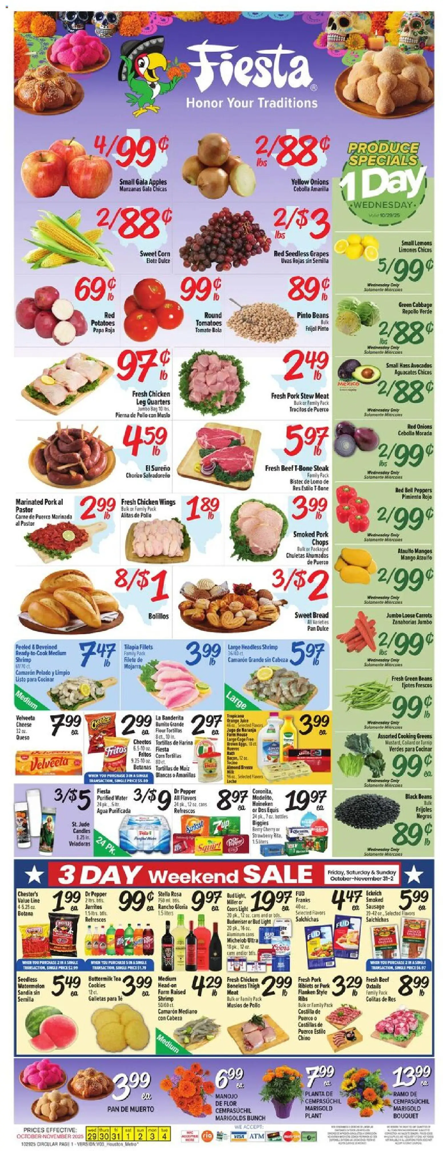 Fiesta Mart Weekly Ad - valid from 29.10.2025 | Page: 1