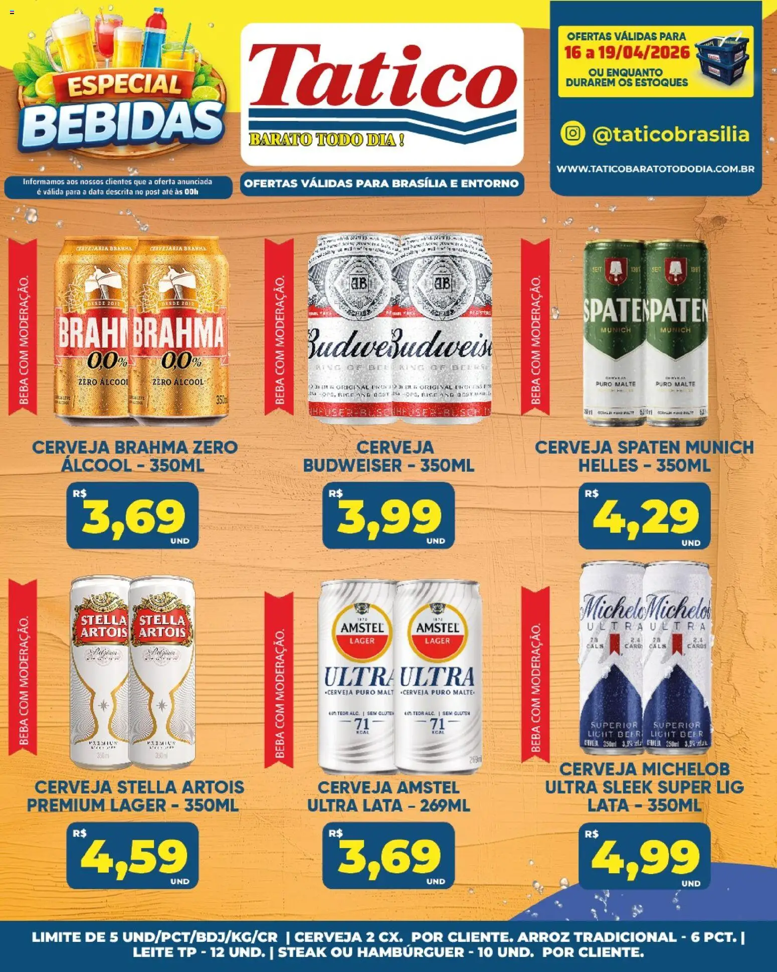 Tatico Folheto - válido de 18.04.2026 | Página: 29 | Produtos: Cerveja, Arroz, Hambúrguer