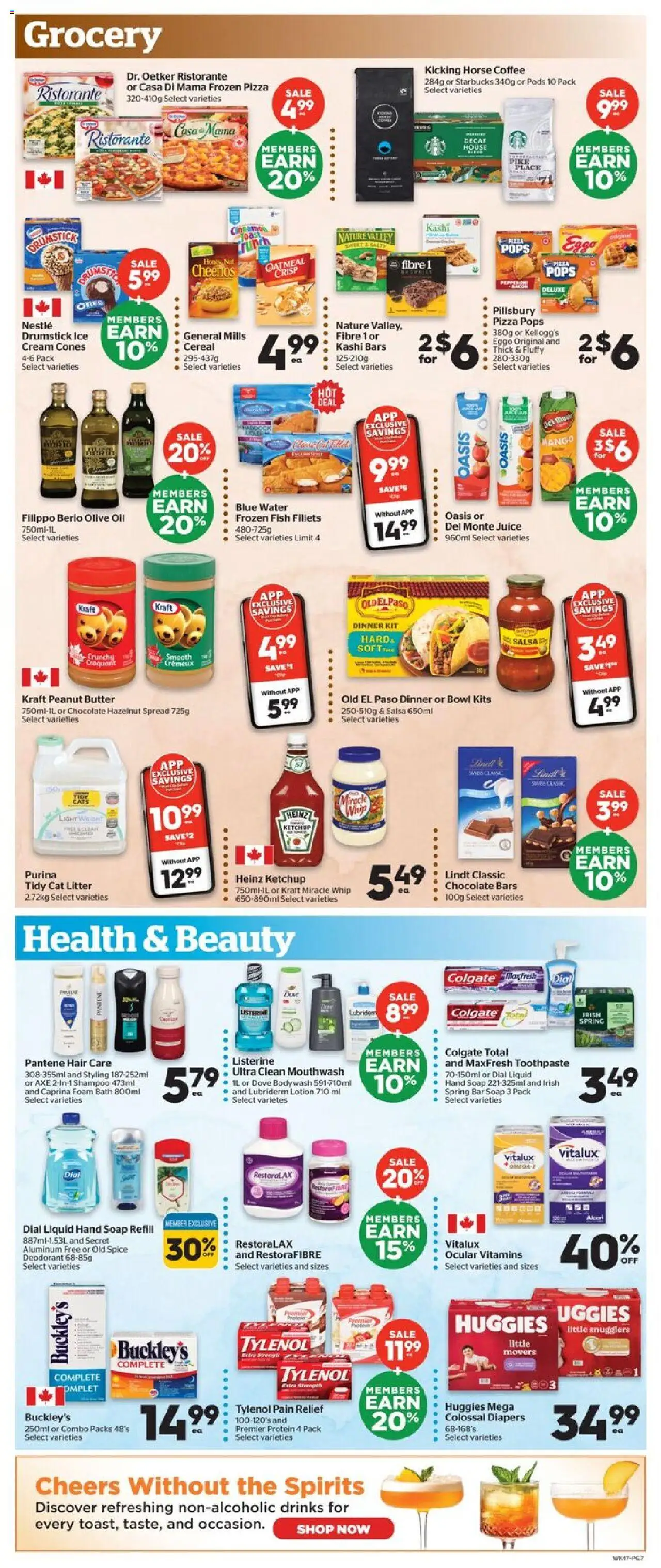 Calgary Co-op flyer valid from 25.09.2025 | Page: 7 | Products: Ketchup, Deodorant, Bath, Juice