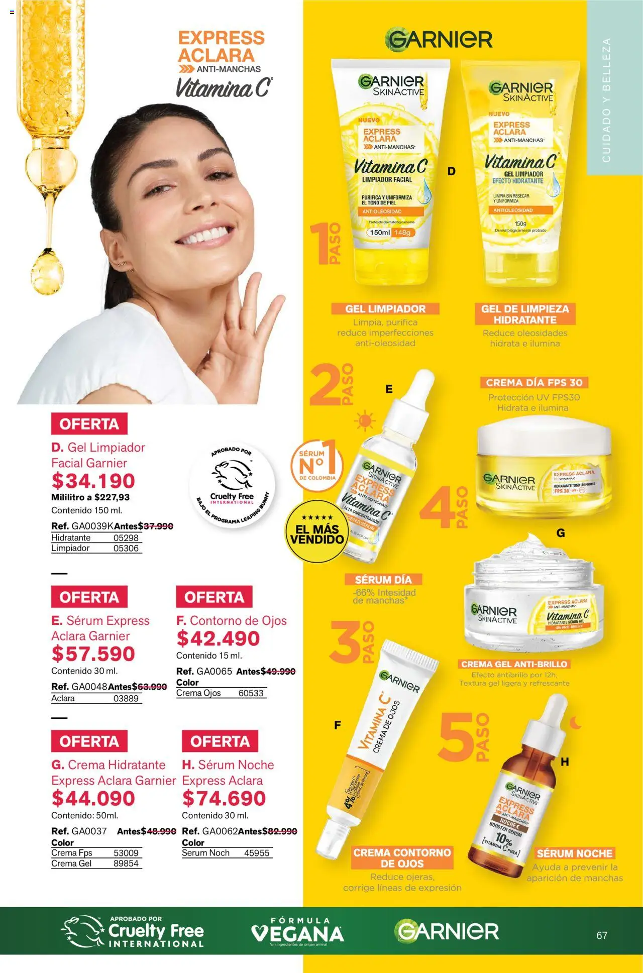 Leonisa revista - valida desde el 24.06.2025 | Página: 67 | Productos: Crema, Serum, Limpiador, Contorno
