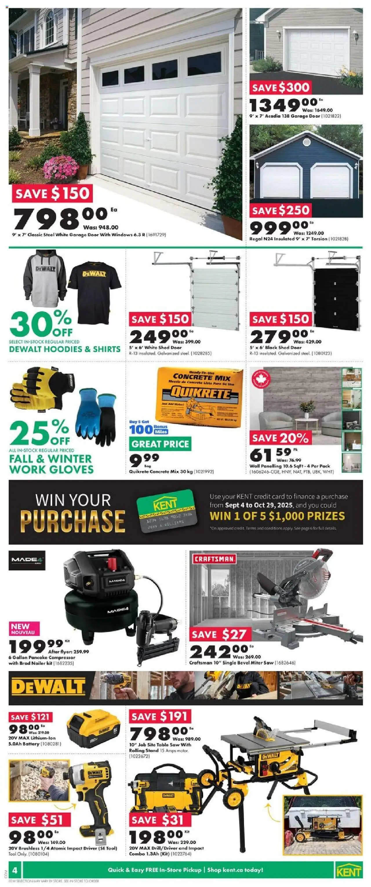 Kent flyer valid from 18.09.2025 | Page: 6 | Products: Gloves, Table, Battery