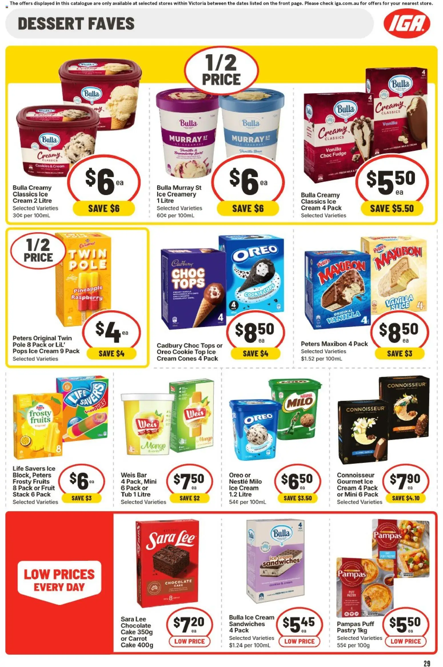 IGA catalogue - valid from 07.01.2026 | Page: 32 | Products: Chocolate, Pineapple, Ice cream, Fruits