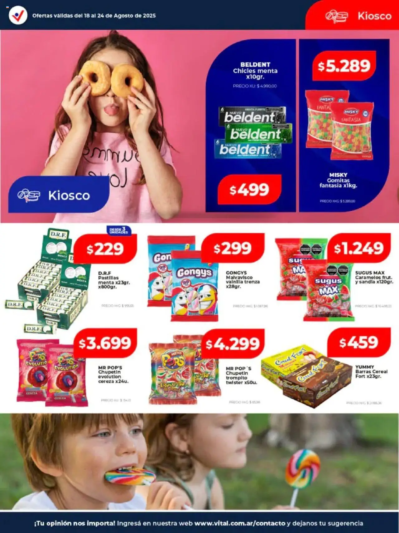 Vital - Ofertas - Abasto │ válido desde el 18.08.2025 | Página: 17 | Productos: Gomitas, Chicles