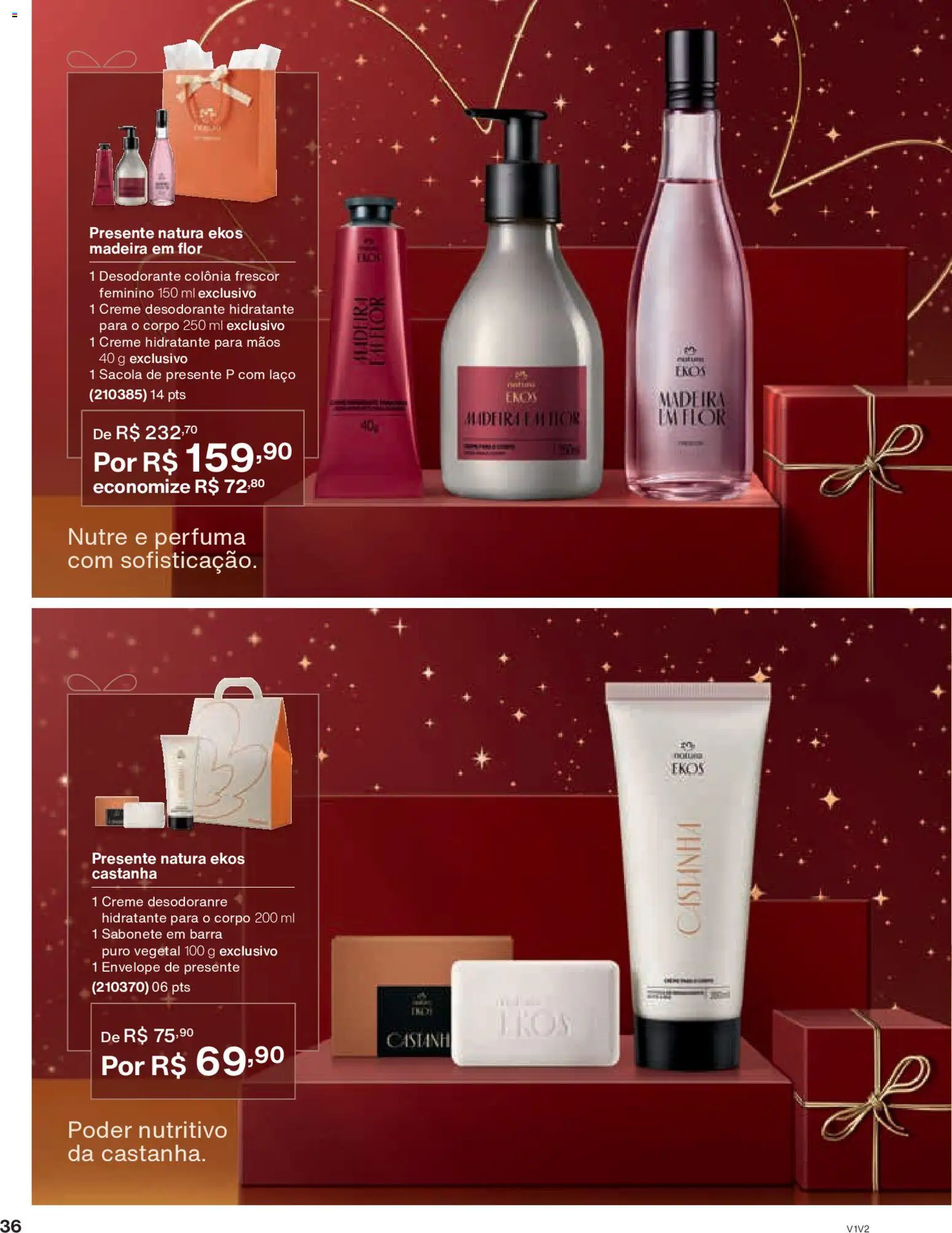 Natura Folheto - válido de 26.11.2025 | Página: 36 | Produtos: Desodorante, Envelope, Creme, Sabonete