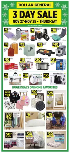 Preview of Dollar General weekly ads valid from 23.11.2025