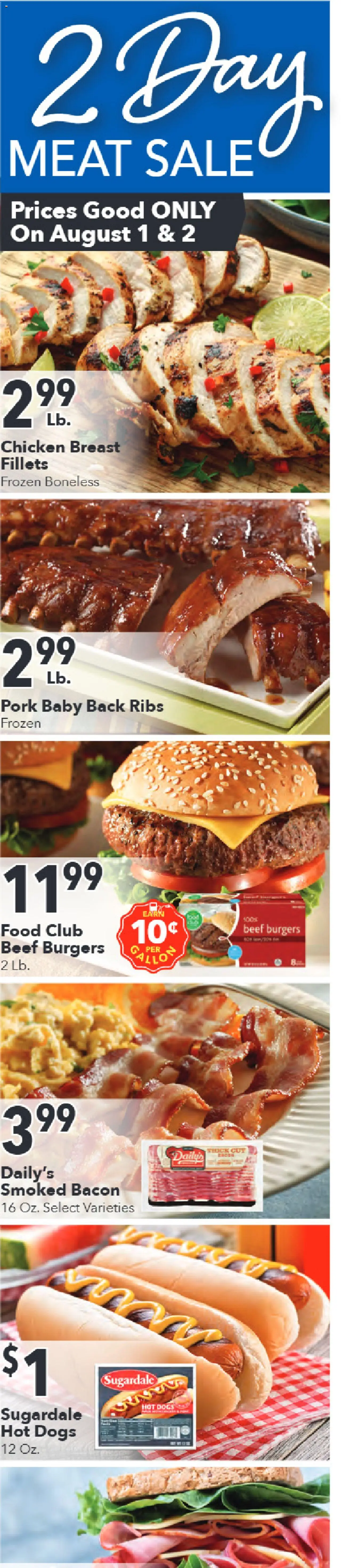Coborn's Weekly Ad - valid from 27.07.2025 | Page: 3 | Products: Pork, Beef, Hot Dogs