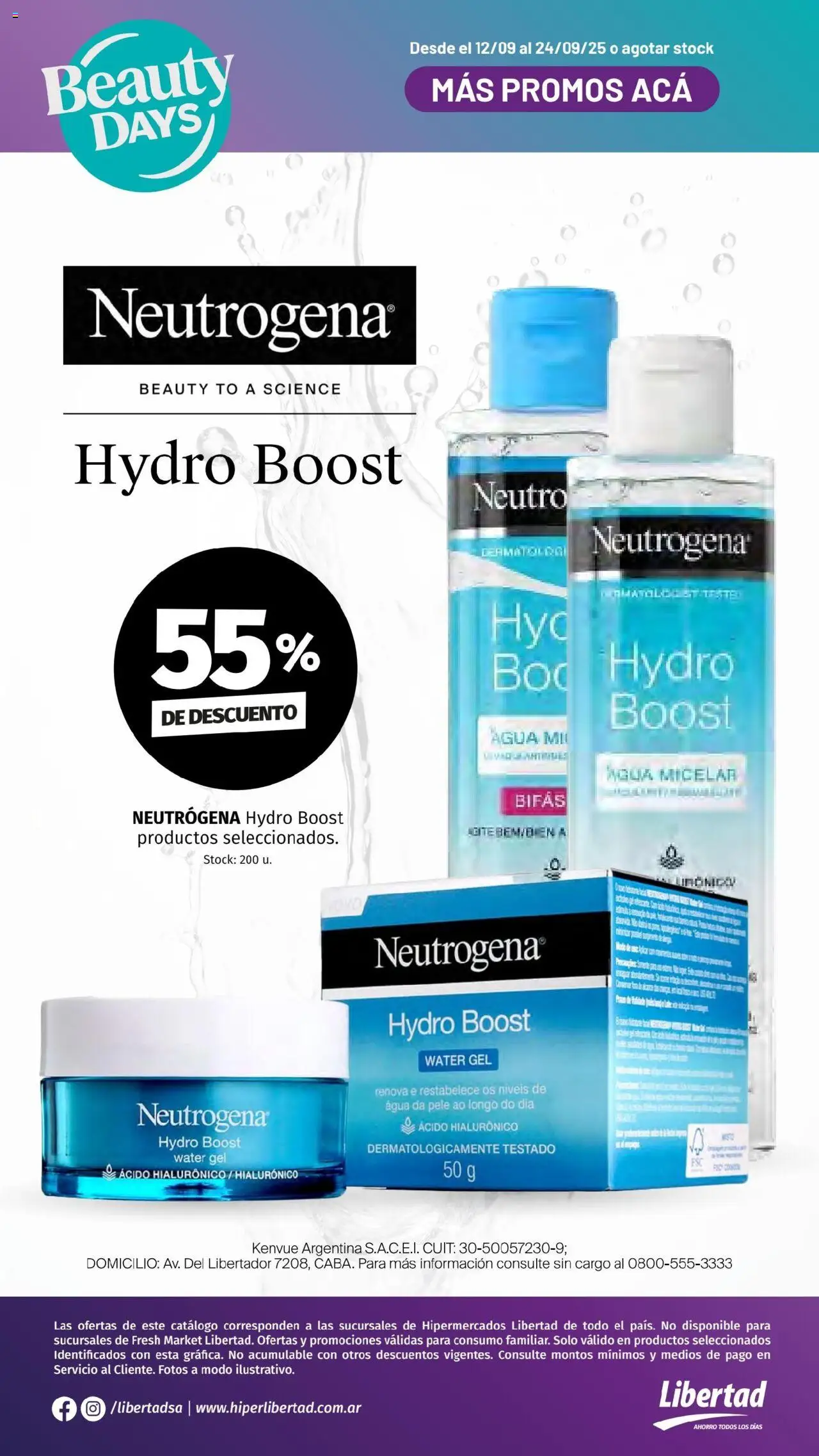 Hipermercado Libertad - Especial Beauty Days │ válido desde el 12.09.2025 | Página: 2 | Productos: Agua
