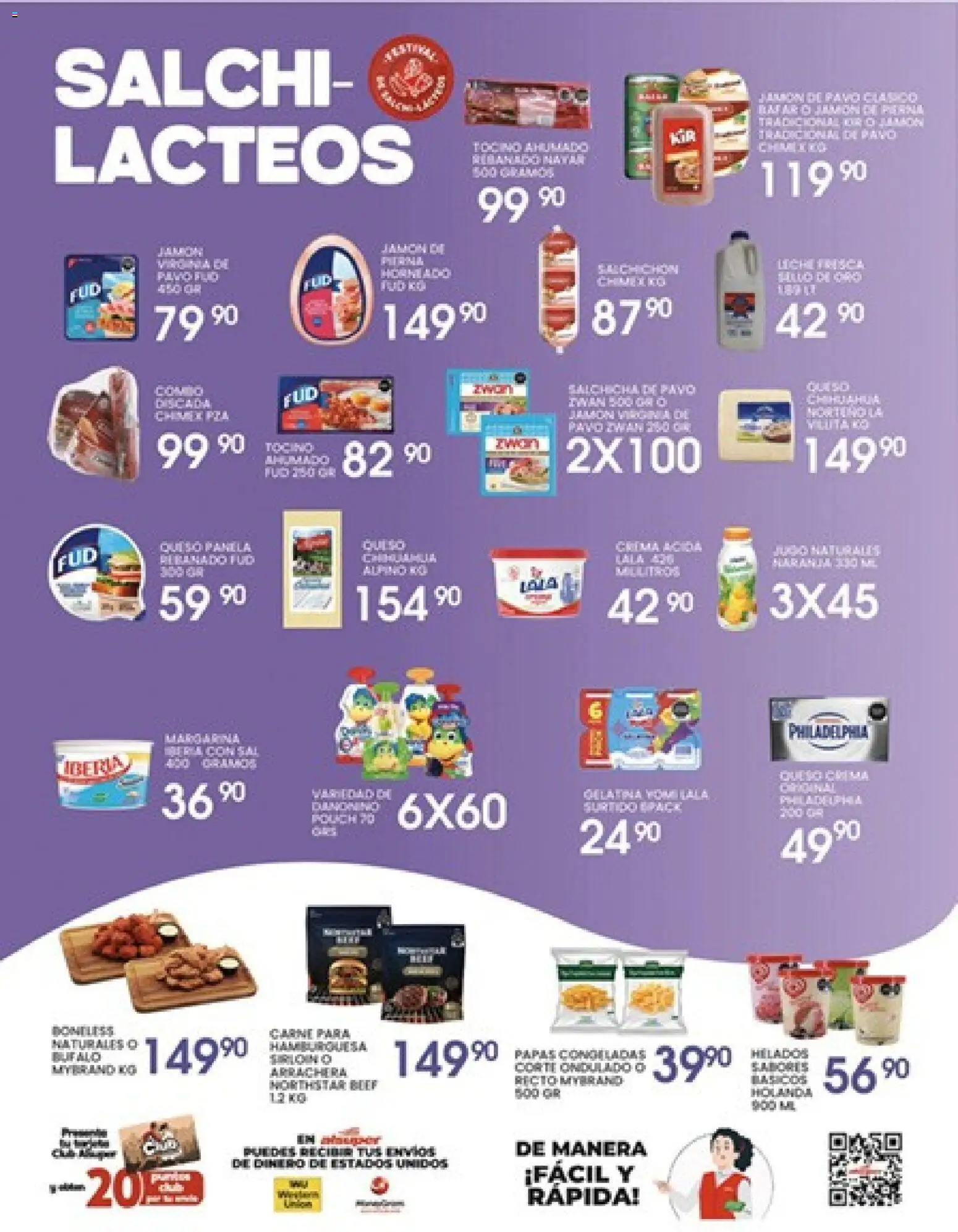 Nuevas ofertas de Alsuper válidas en toda la República Mexicana desde el 14.04.2026. ¡Encuentra las mejores ofertas en Alsuper folleto Chihuahua-Ciudad! | Página: 3 | Productos: Gelatina, Queso crema, Crema, Leche