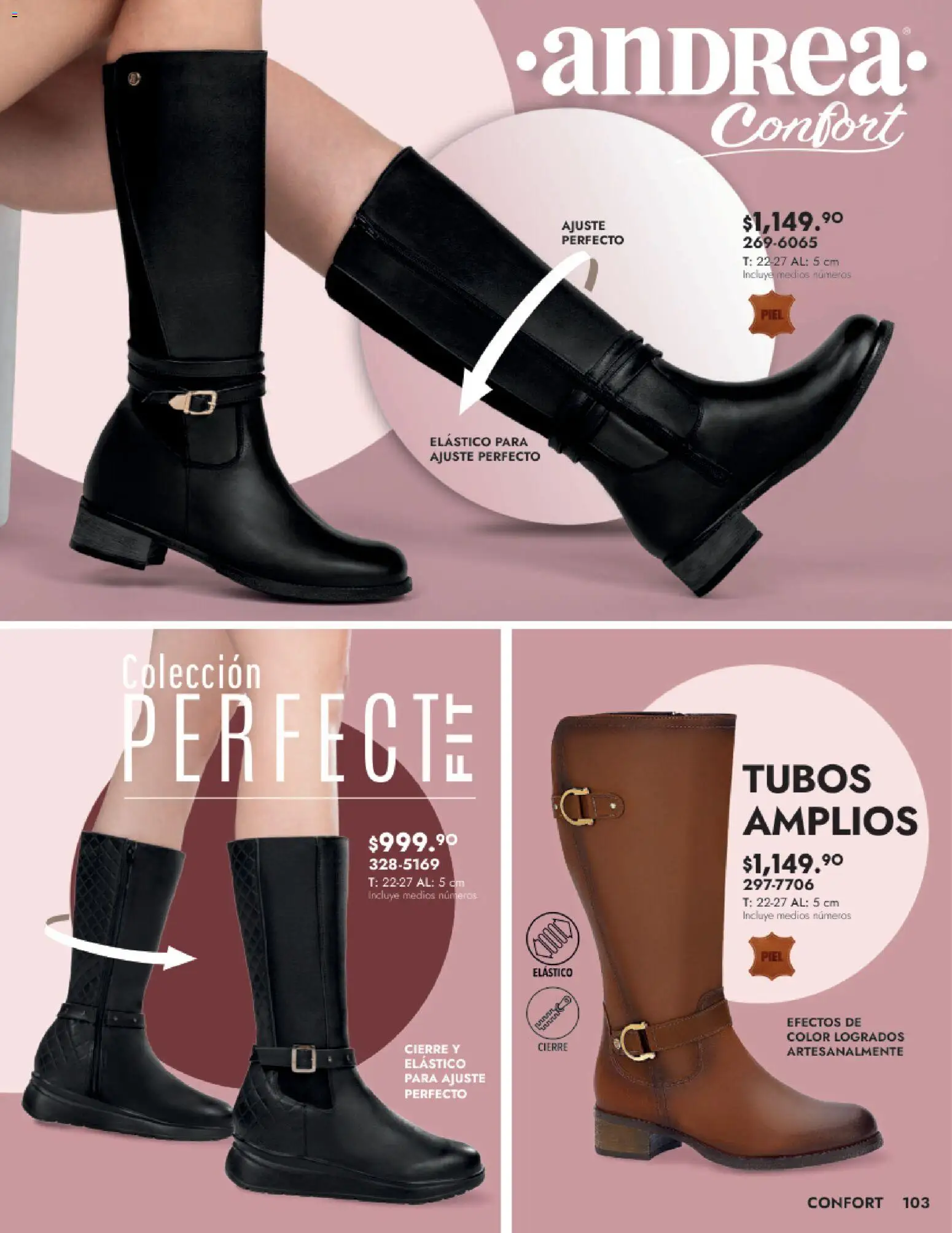 Nuevas ofertas de Andrea válidas en toda la República Mexicana desde el 24.08.2025. ¡Encuentra las mejores ofertas en Andrea - Catálogo Calzado Dama! | Página: 103