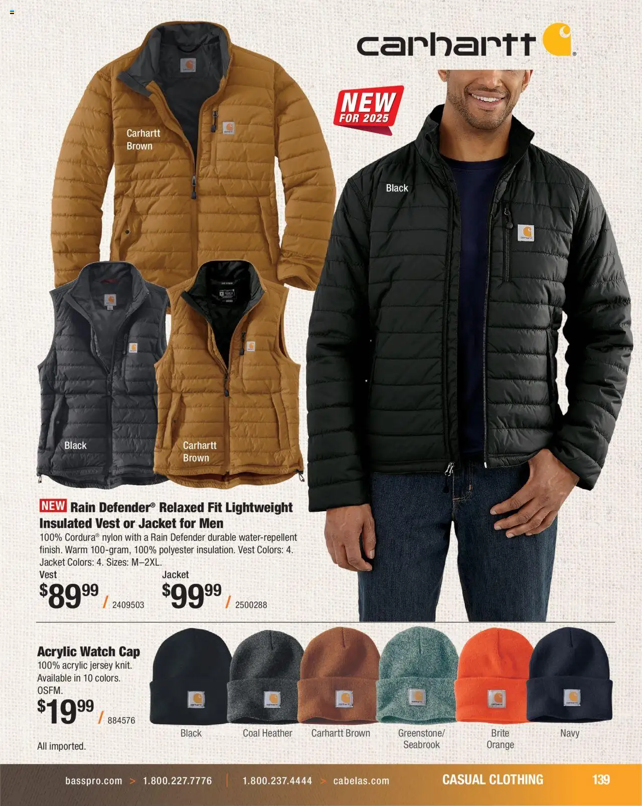 Cabela's Hunting Master 25 - valid from 11.08.2025 | Page: 139 | Products: Vest, Jacket, Cap, Watch
