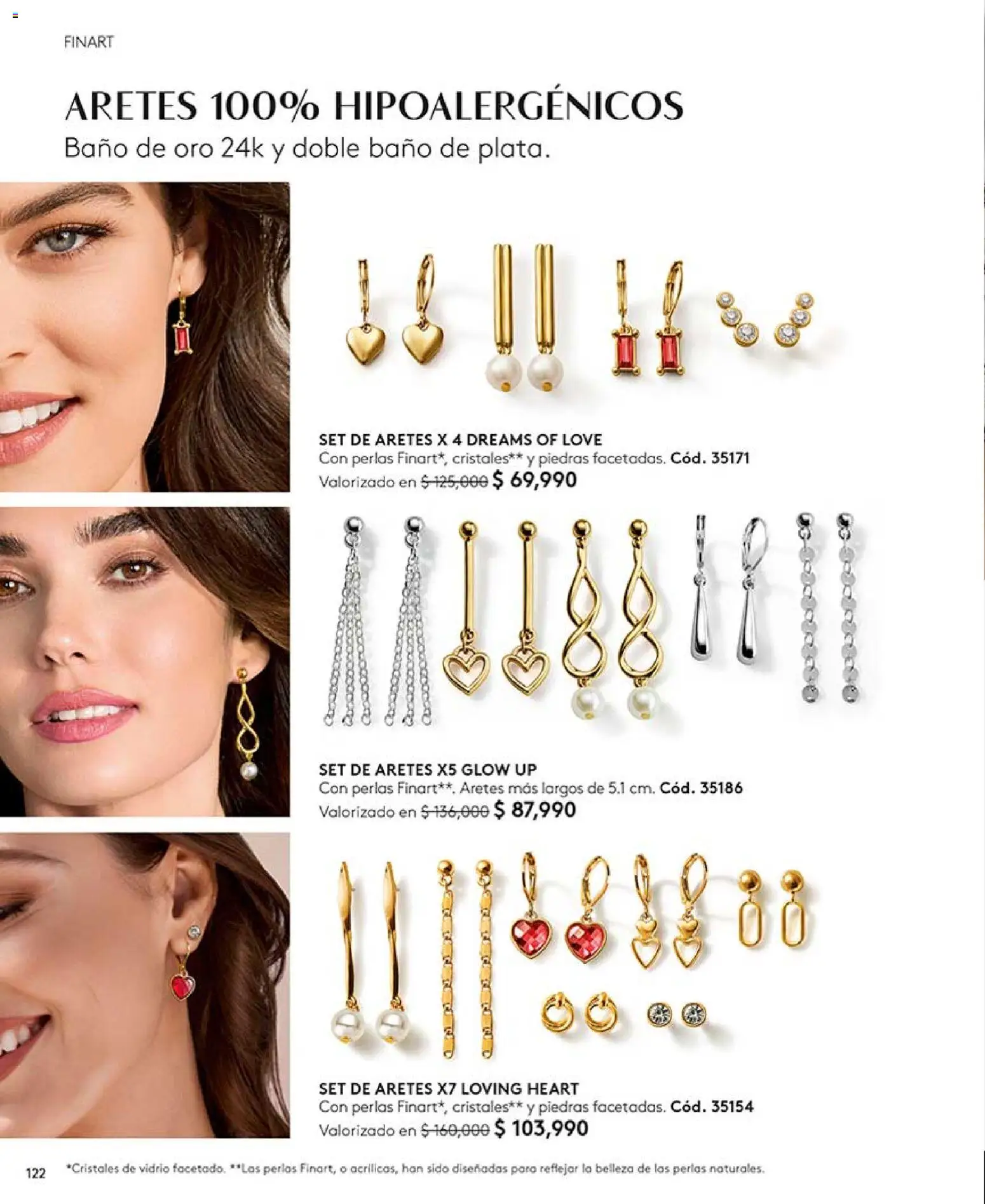 Ésika revista - valida desde el 24.04.2026 | Página: 122 | Productos: Aretes, Baño