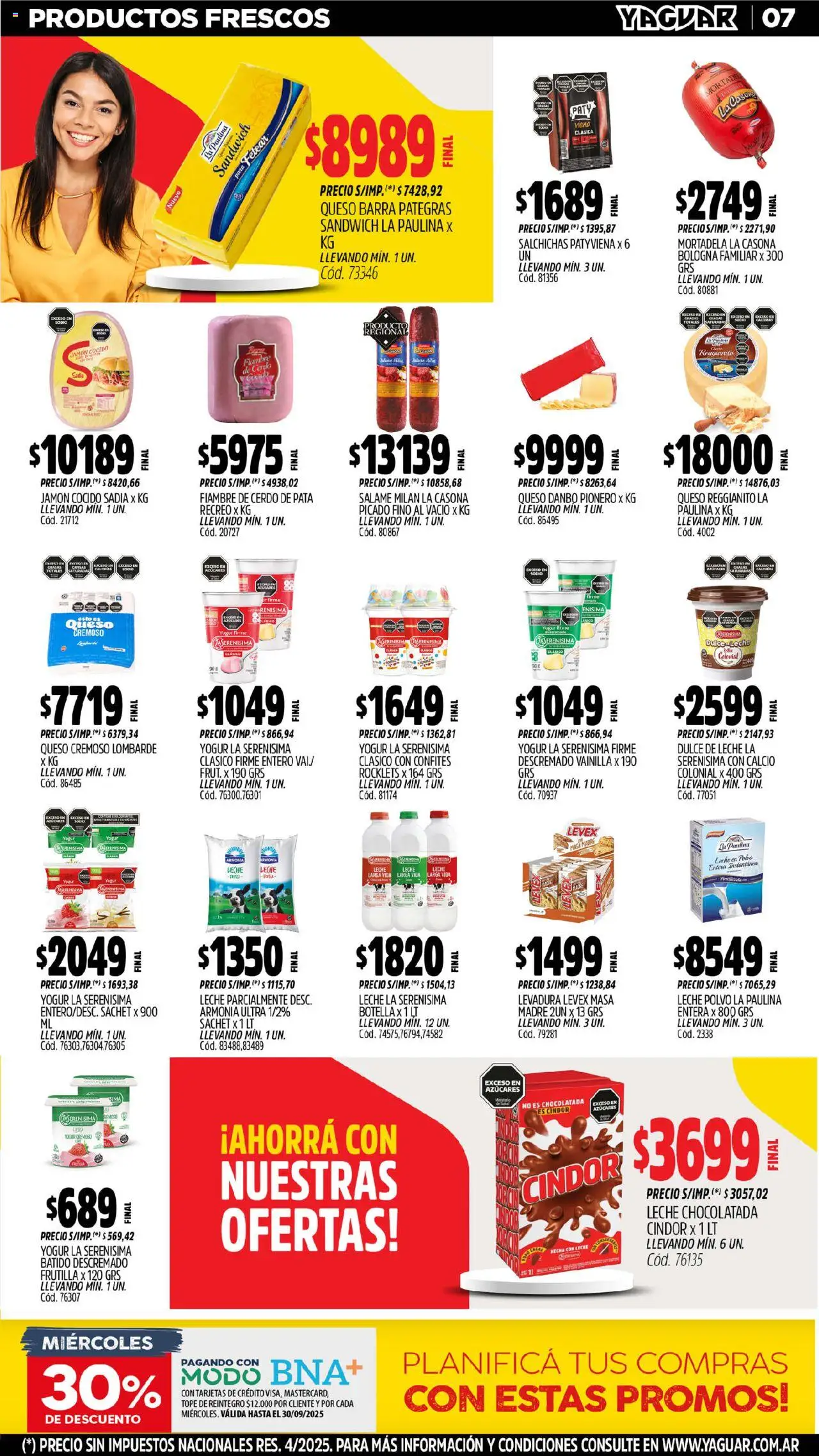 Yaguar - Mendoza │ válido desde el 08.09.2025 | Página: 8 | Productos: Frutilla, Polvo, Leche, Chocolatada