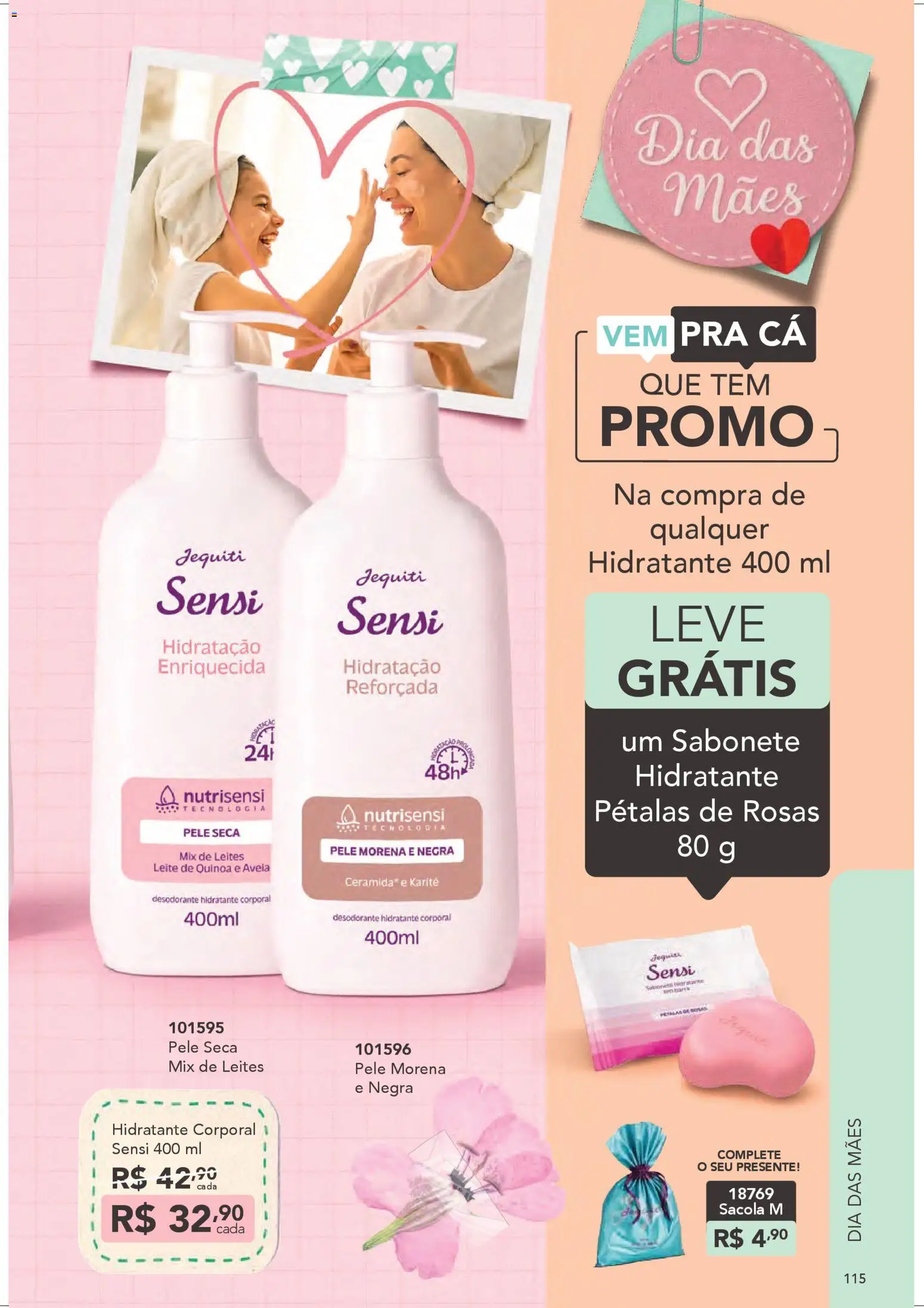 Jequiti Folheto - válido de 28.03.2026 | Página: 115 | Produtos: Quinoa, Desodorante, Leite, Avelã