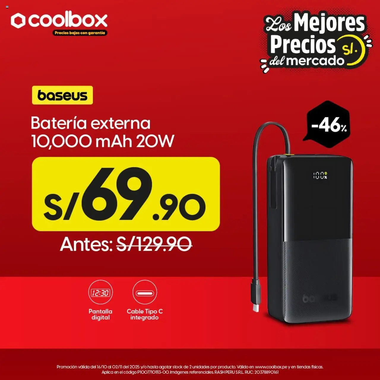 Catálogo Coolbox válido desde 16.10.2025 | Página: 4 | Productos: Batería, Cable