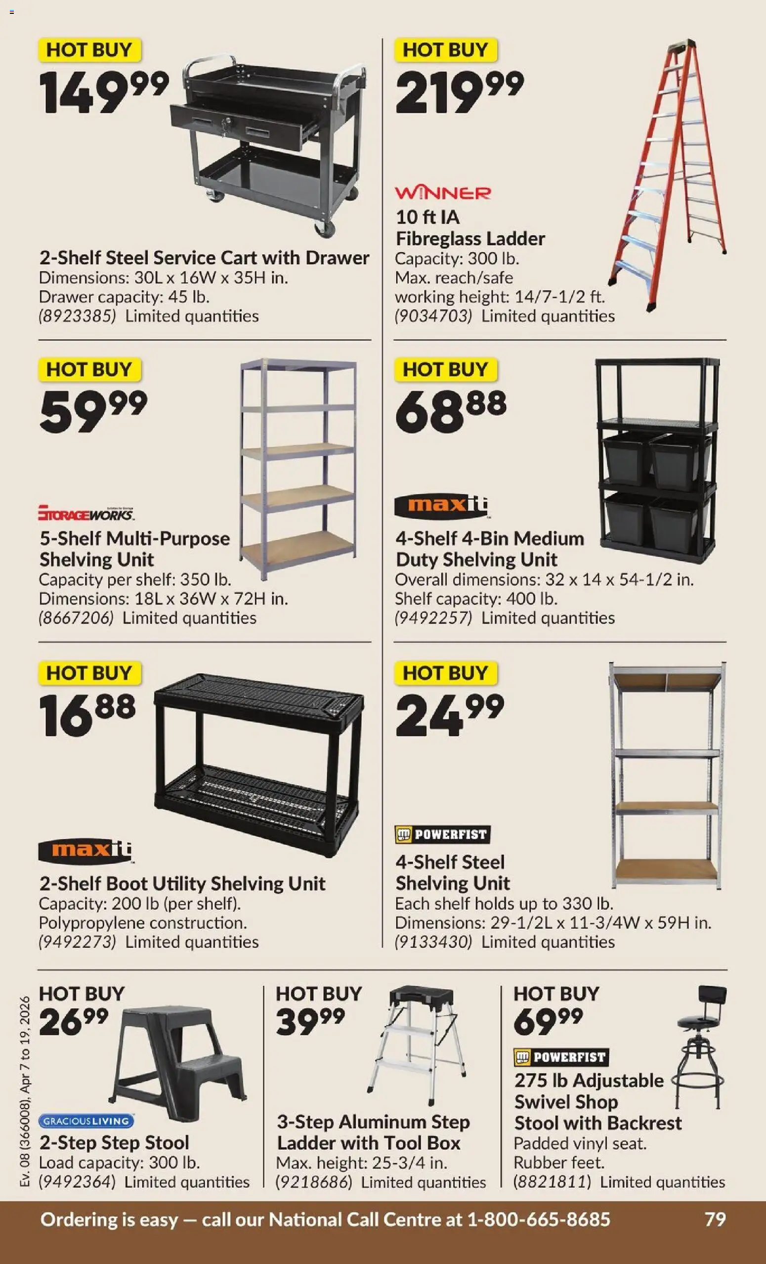 Princess Auto flyer valid from 07.04.2026 | Page: 86 | Products: Shelf, Box