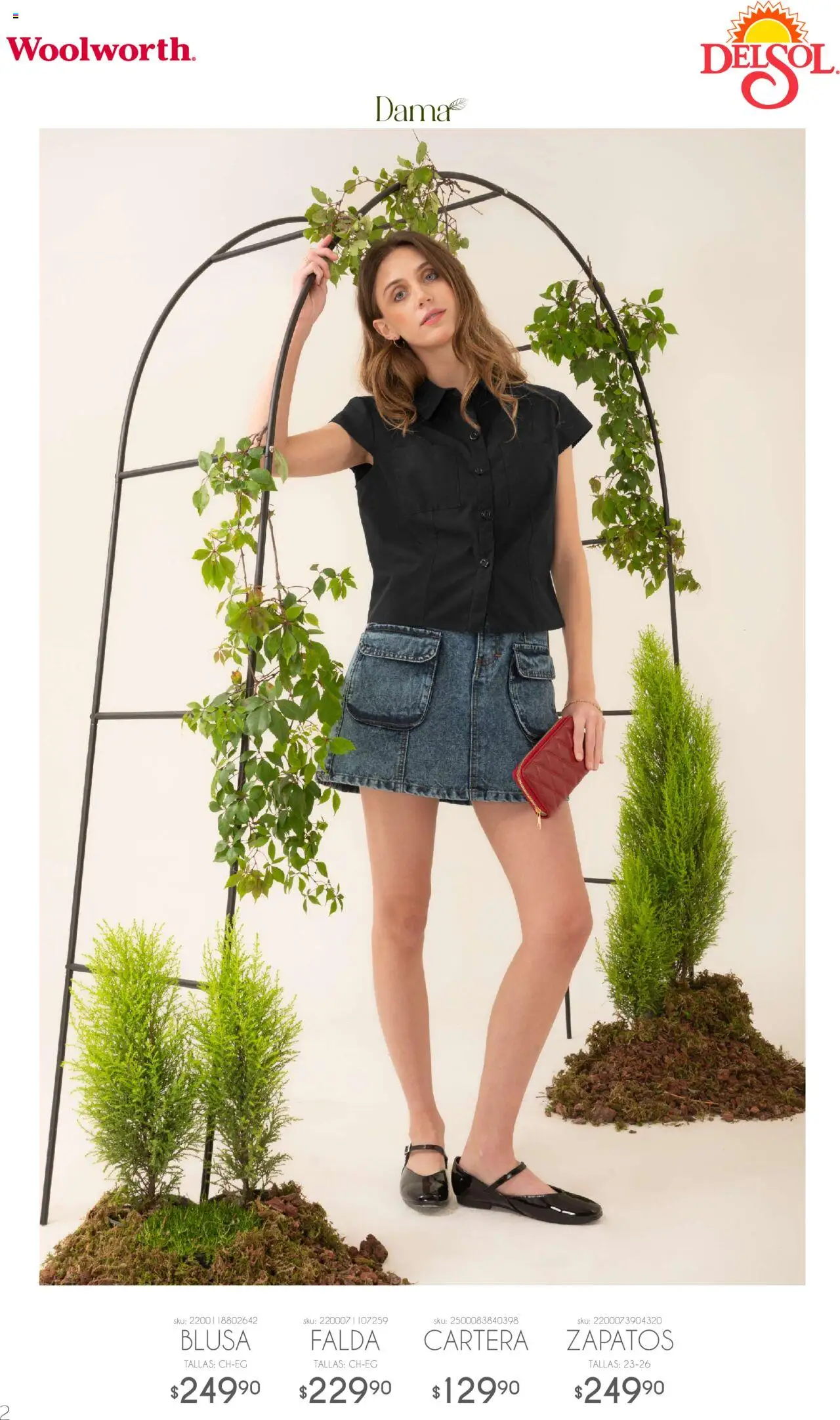 Nuevas ofertas de Del Sol y Woolworth válidas en toda la República Mexicana desde el 06.10.2025. ¡Encuentra las mejores ofertas en Del Sol y Woolworth catálogo Luce El Otoño en Tiendas ! | Página: 2 | Productos: Blusa, Zapatos, Falda