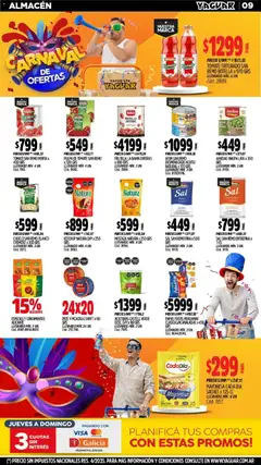 Vista previa Yaguar - Oferta Semanal Córdoba válido desde el 16.02.2026 | Página: 9 | Productos: Mayonesa, Mostaza, Atún, Tomates