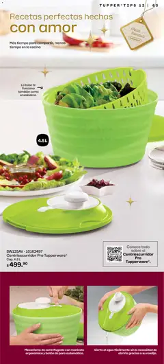 Vista previa de Tupperware catálogo, nuevo folleto de la tienda, válido en México a partir del 03.11.2025 | Página: 65 | Productos: Agua, Cocina, Tupper, Té