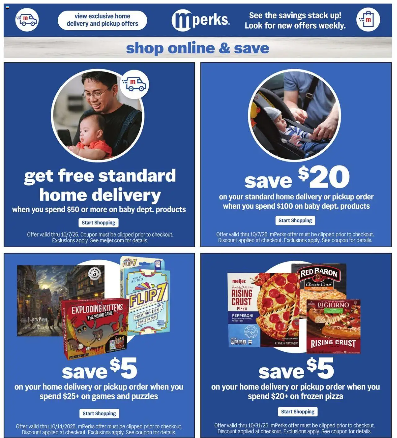 Meijer Weekly Ad - valid from 01.10.2025 | Page: 36 | Products: Press, Cheese, Pizza, Game