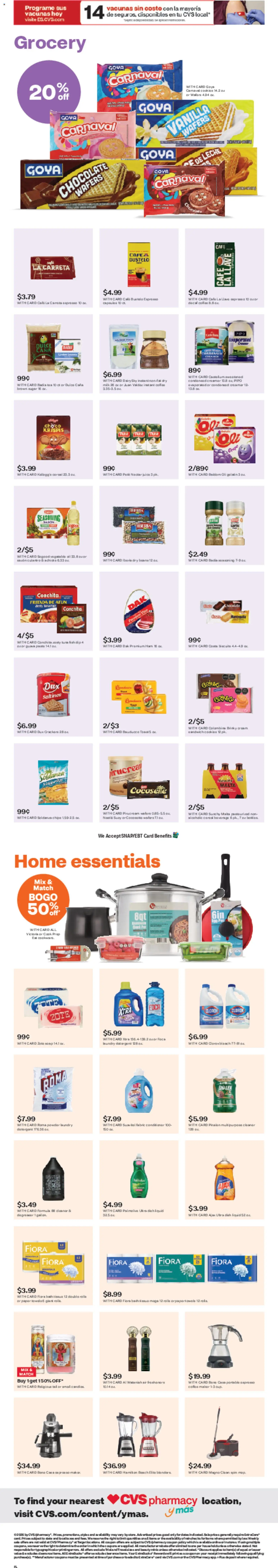 CVS Pharmacy y más - valid from 29.03.2026 | Page: 2 | Products: Powder, Milk, Blender, Ham